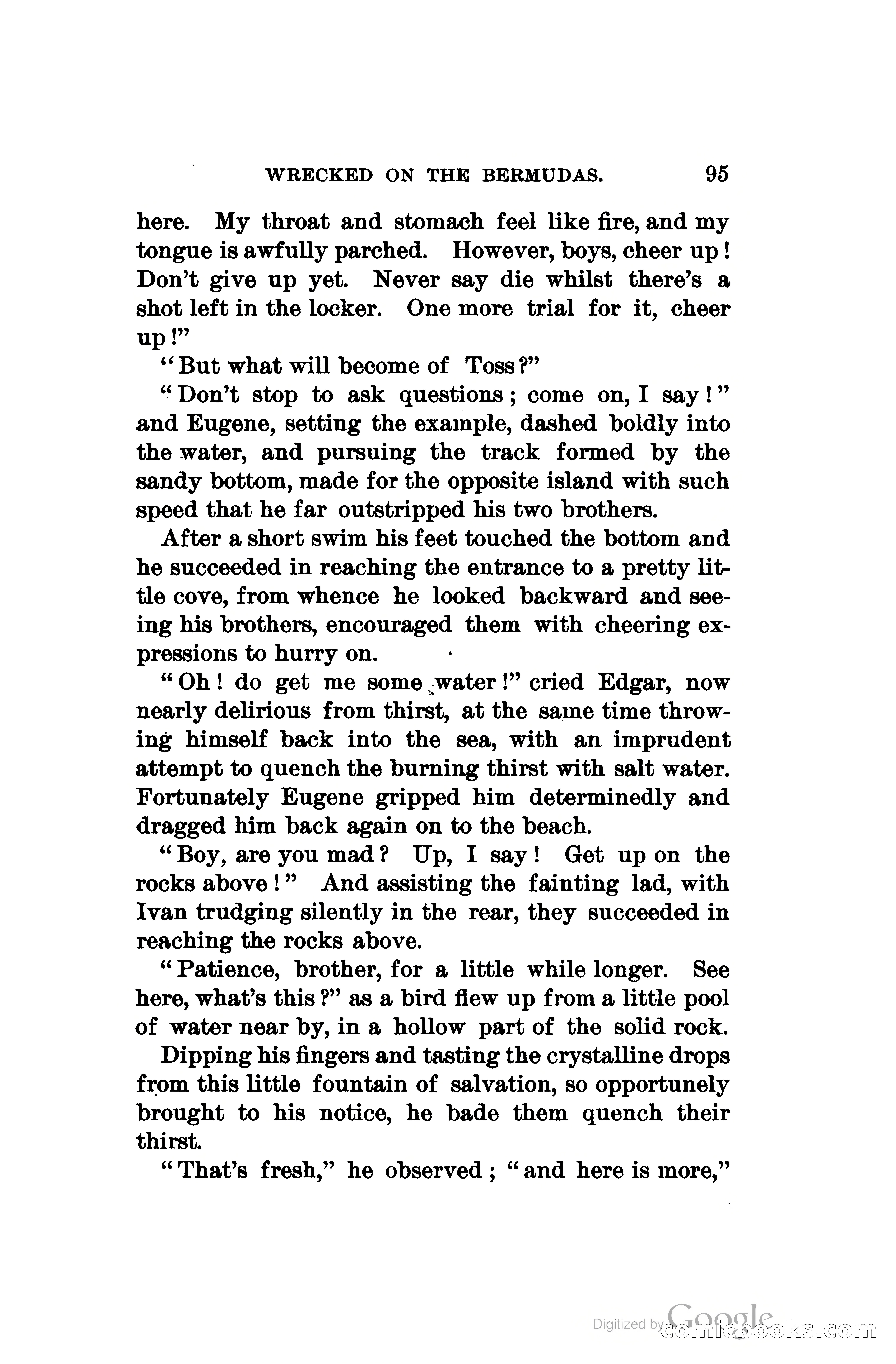 Wrecked On The Bermudas: The Thrilling Adventures Of Three Boys — page 130 of 344