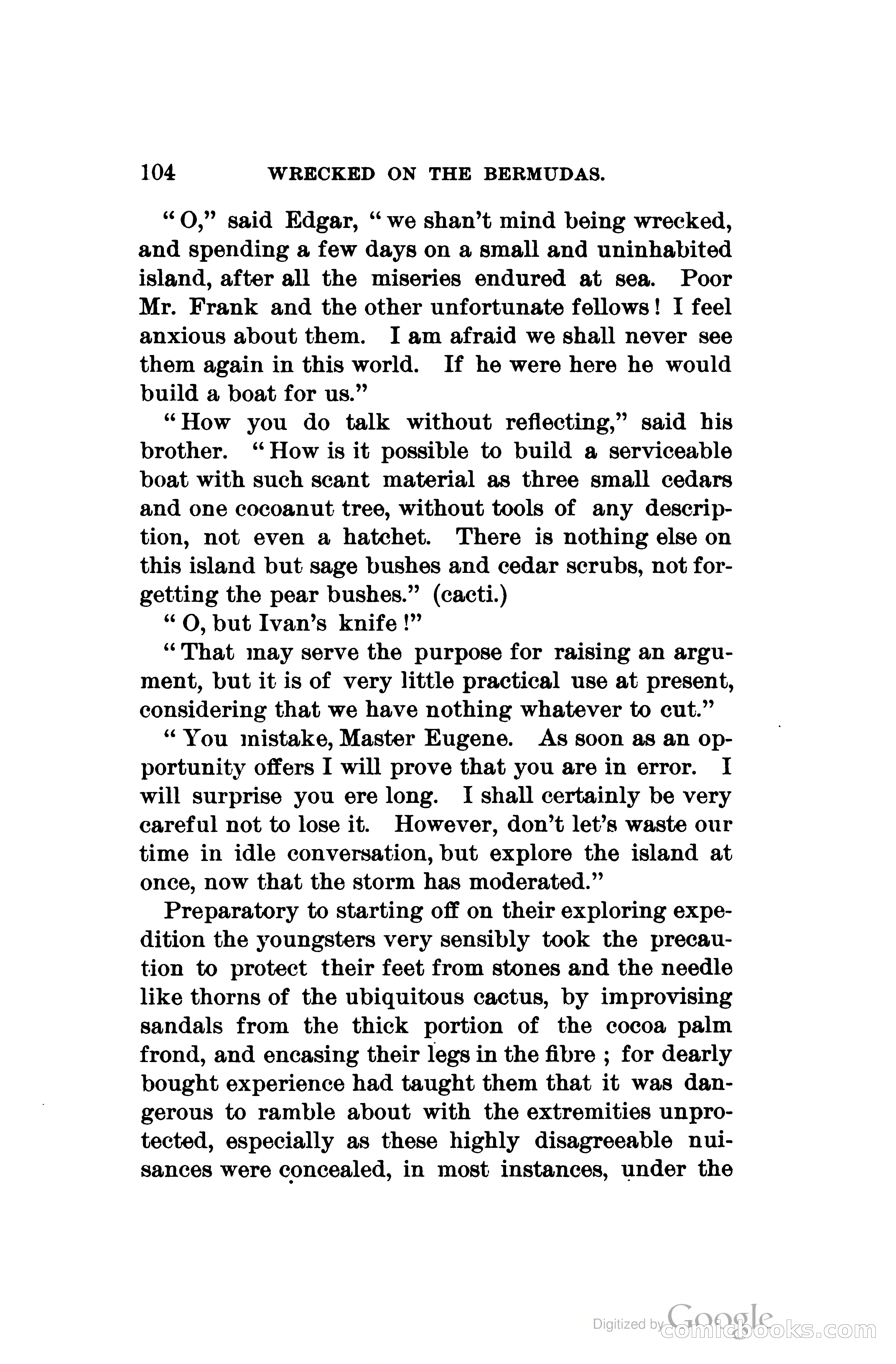 Wrecked On The Bermudas: The Thrilling Adventures Of Three Boys — page 139 of 344