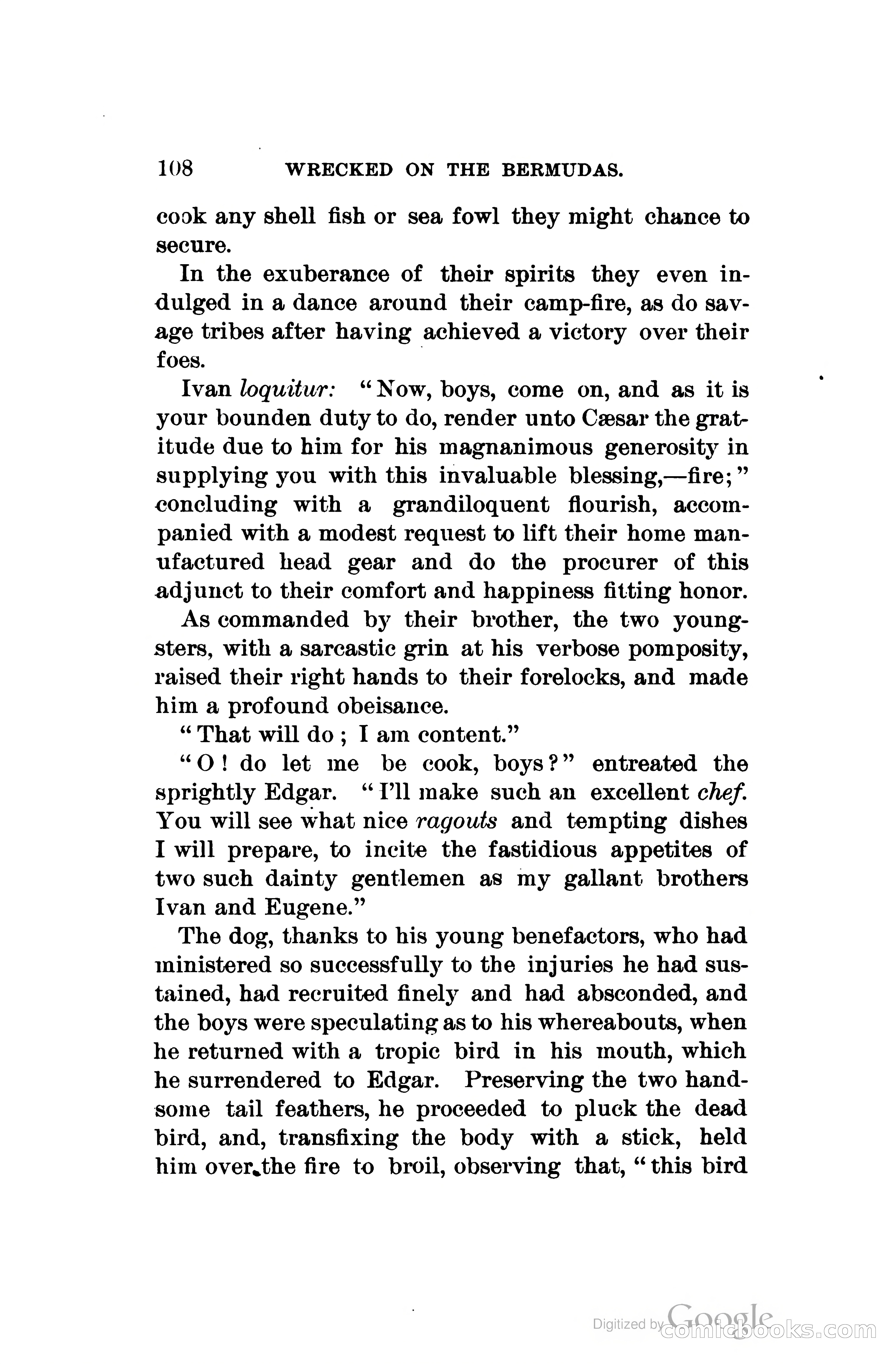 Wrecked On The Bermudas: The Thrilling Adventures Of Three Boys — page 145 of 344