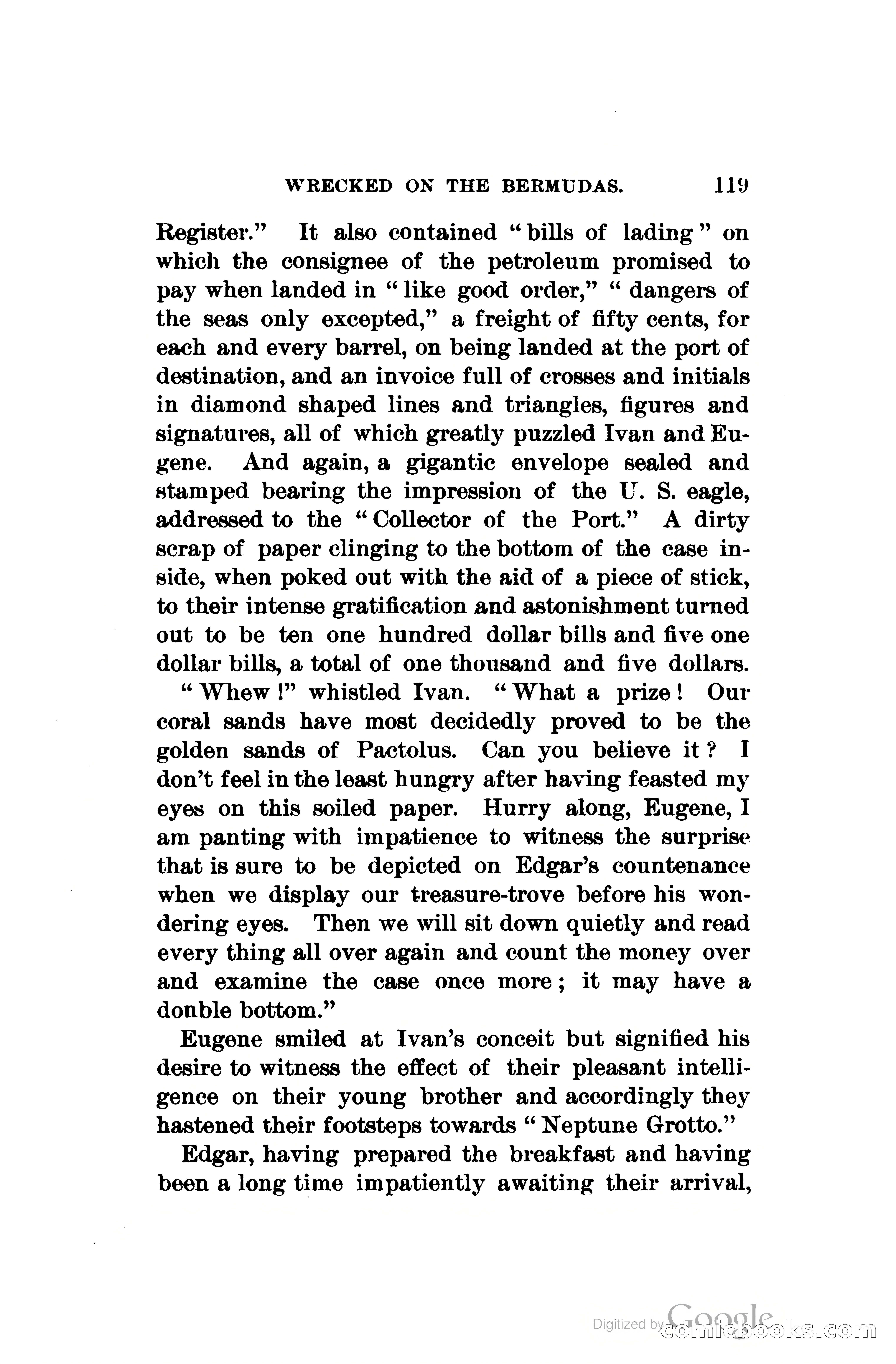 Wrecked On The Bermudas: The Thrilling Adventures Of Three Boys — page 156 of 344