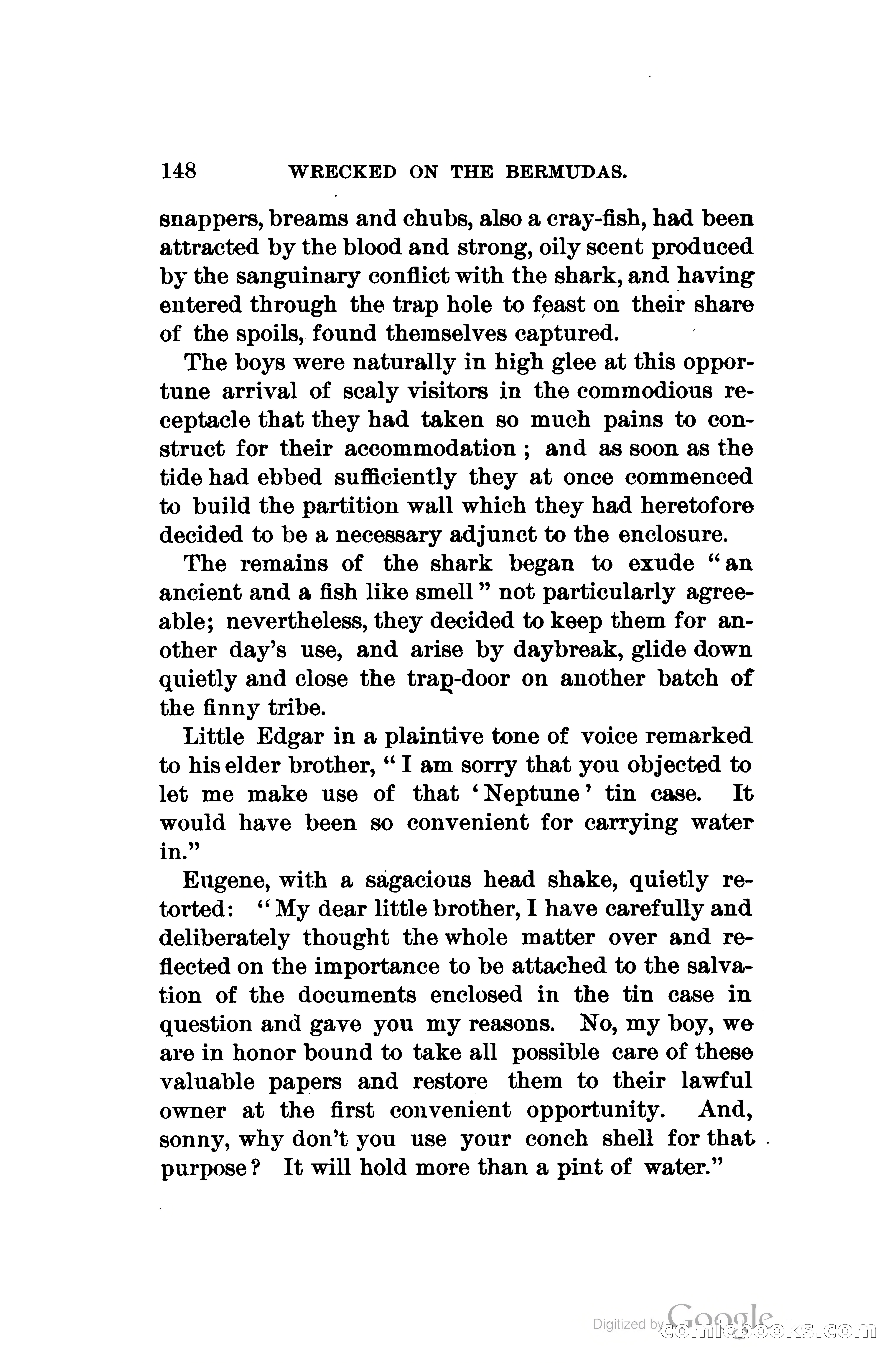 Wrecked On The Bermudas: The Thrilling Adventures Of Three Boys — page 185 of 344