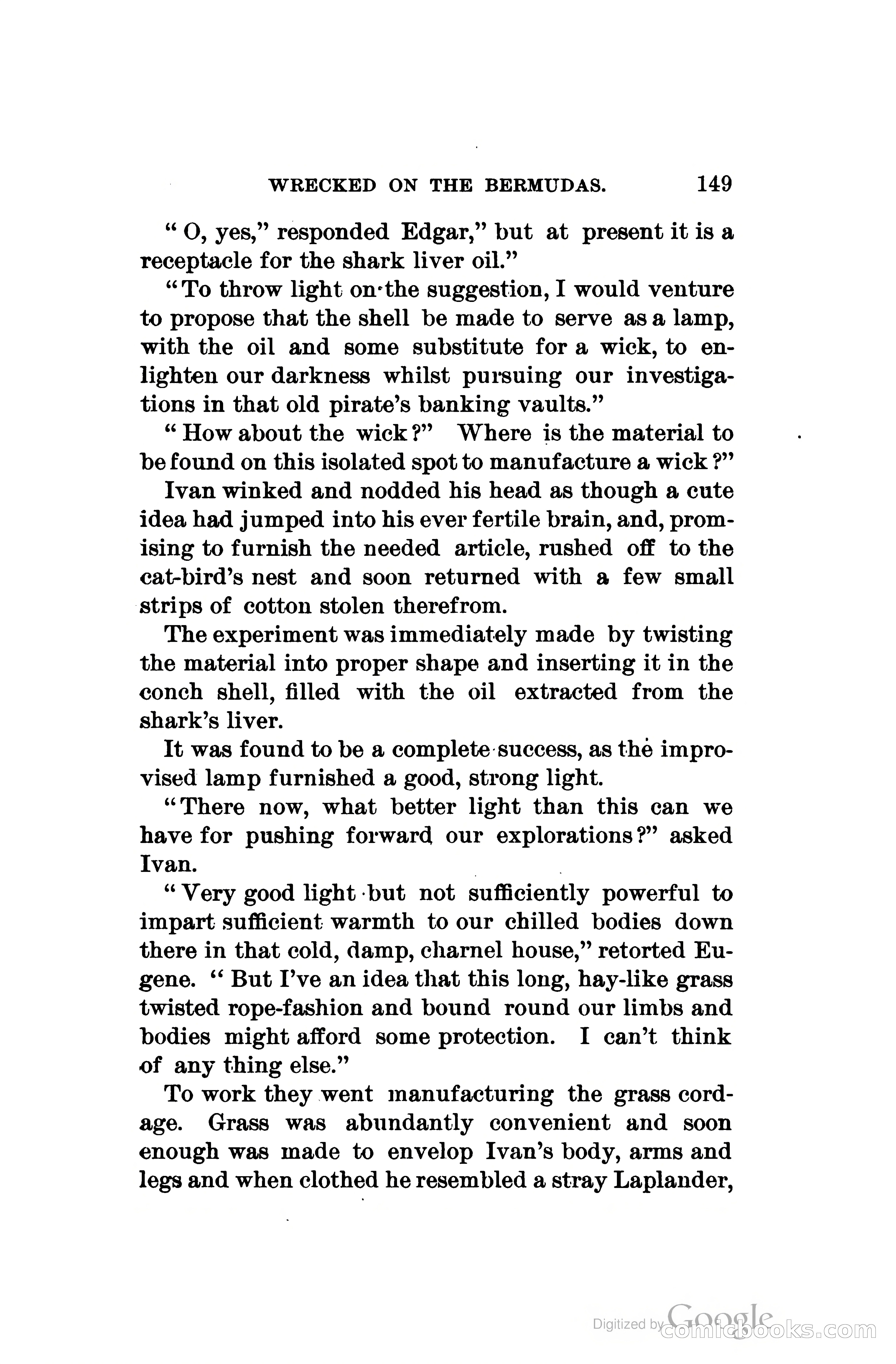 Wrecked On The Bermudas: The Thrilling Adventures Of Three Boys — page 186 of 344
