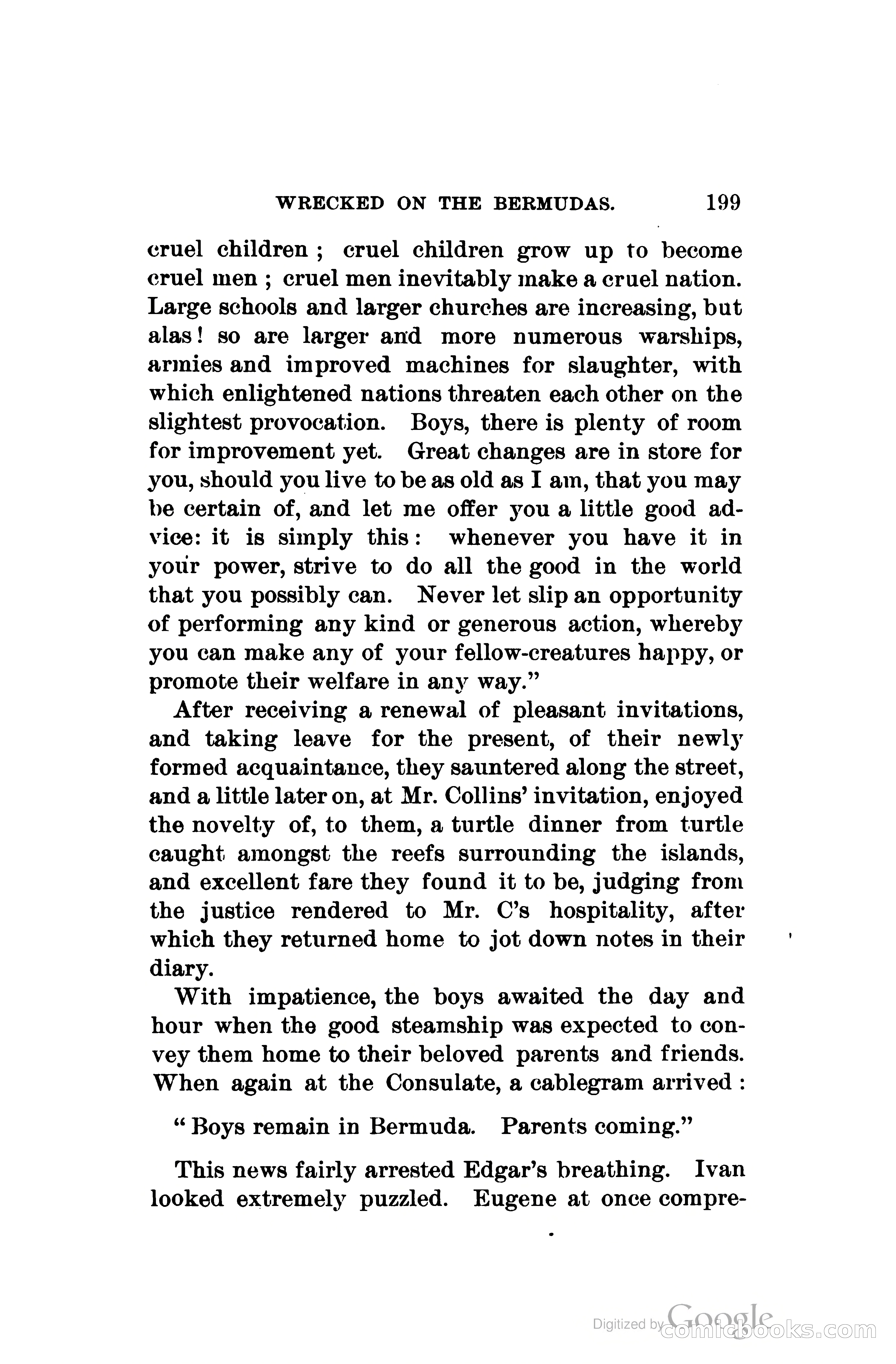Wrecked On The Bermudas: The Thrilling Adventures Of Three Boys — page 240 of 344