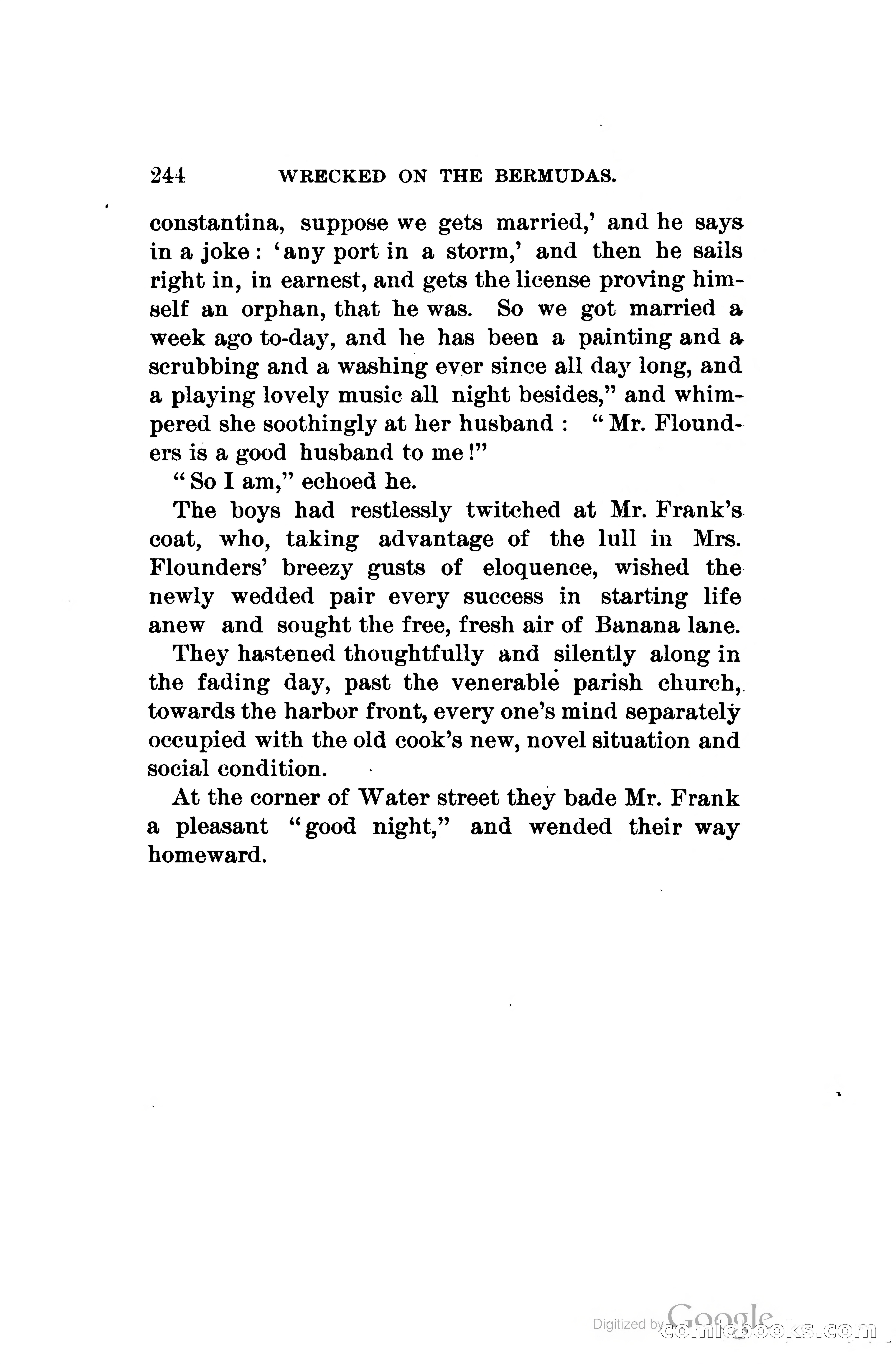 Wrecked On The Bermudas: The Thrilling Adventures Of Three Boys — page 287 of 344