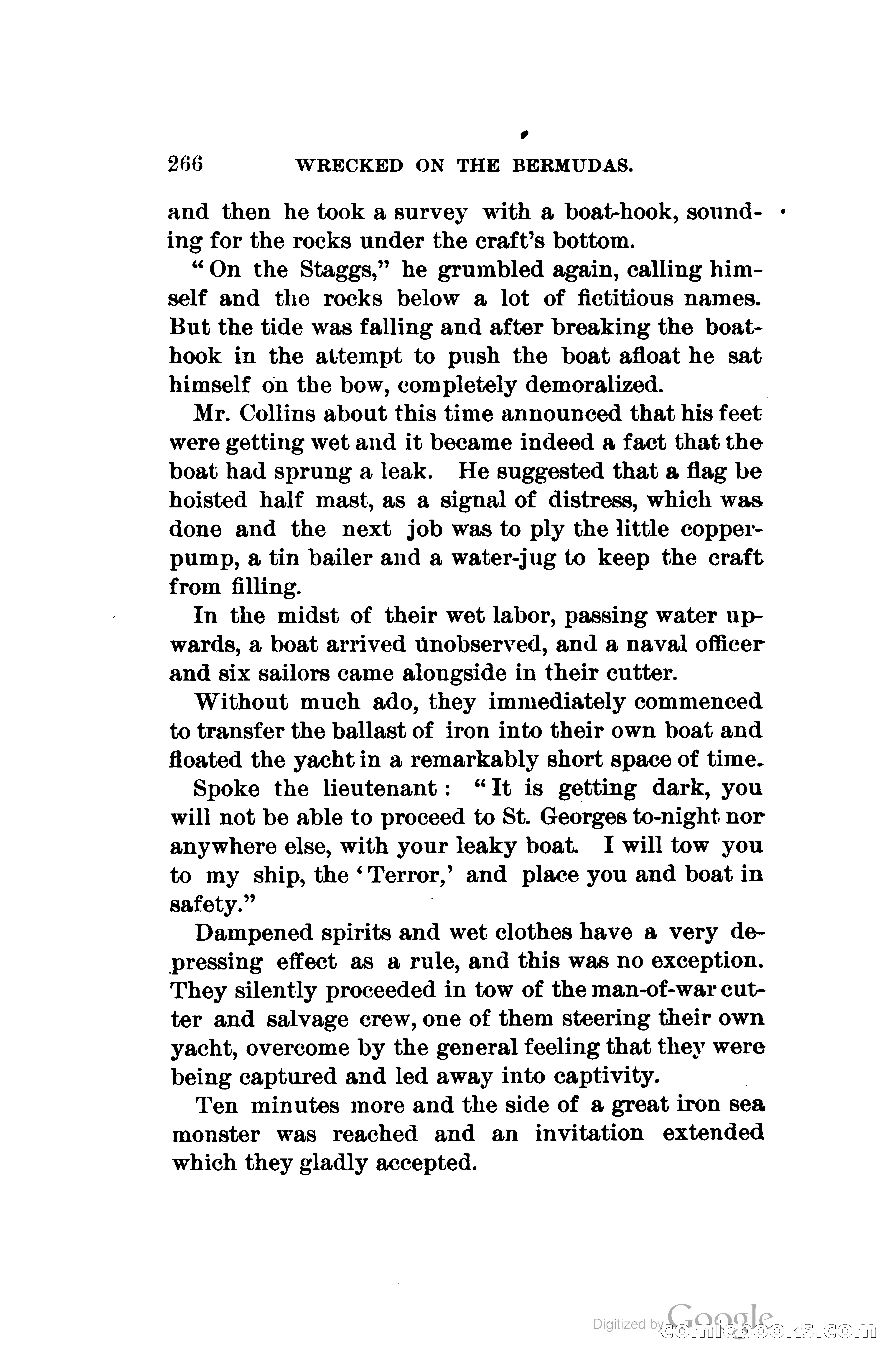 Wrecked On The Bermudas: The Thrilling Adventures Of Three Boys — page 309 of 344
