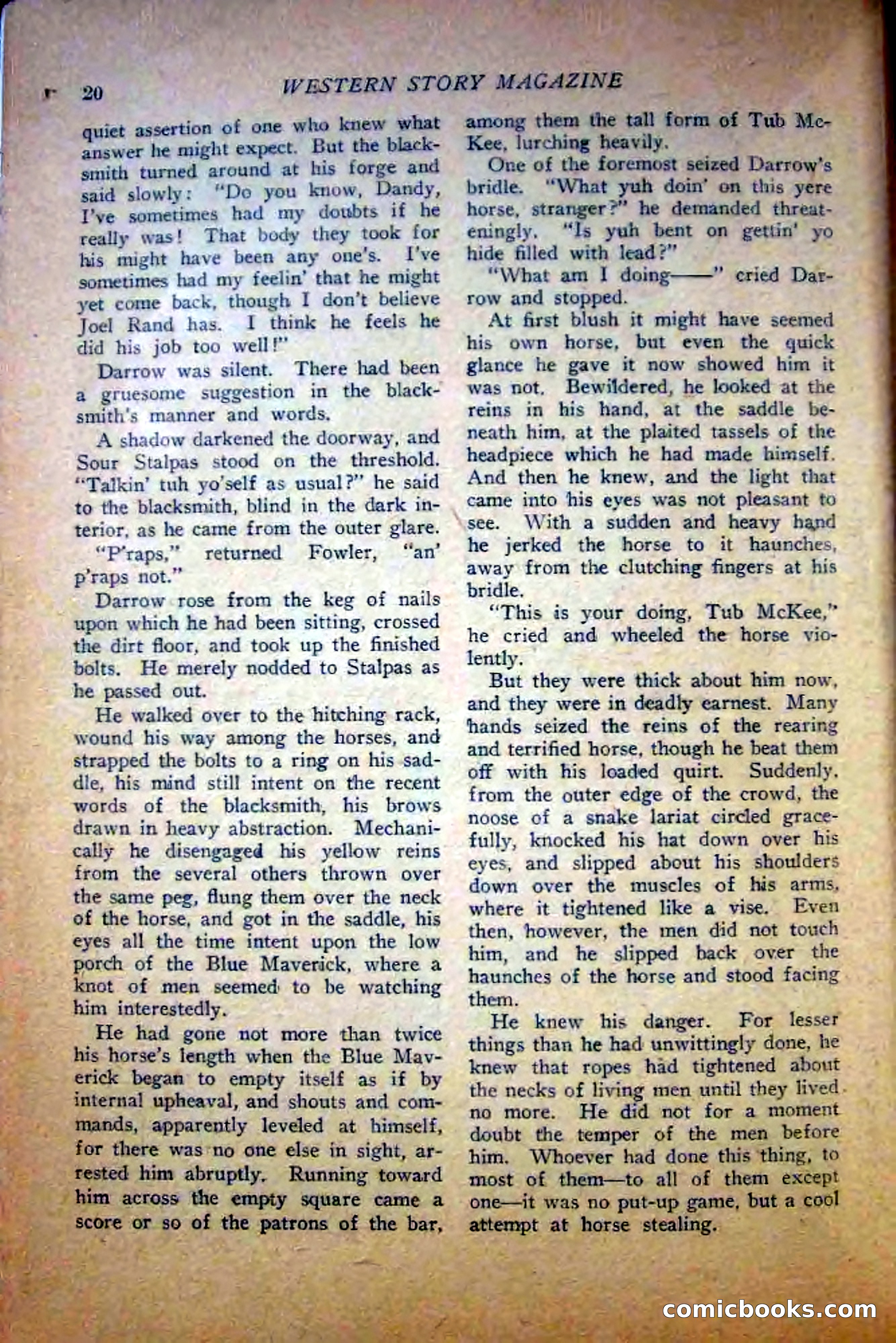 Western Story Magazine — page 22 of 148