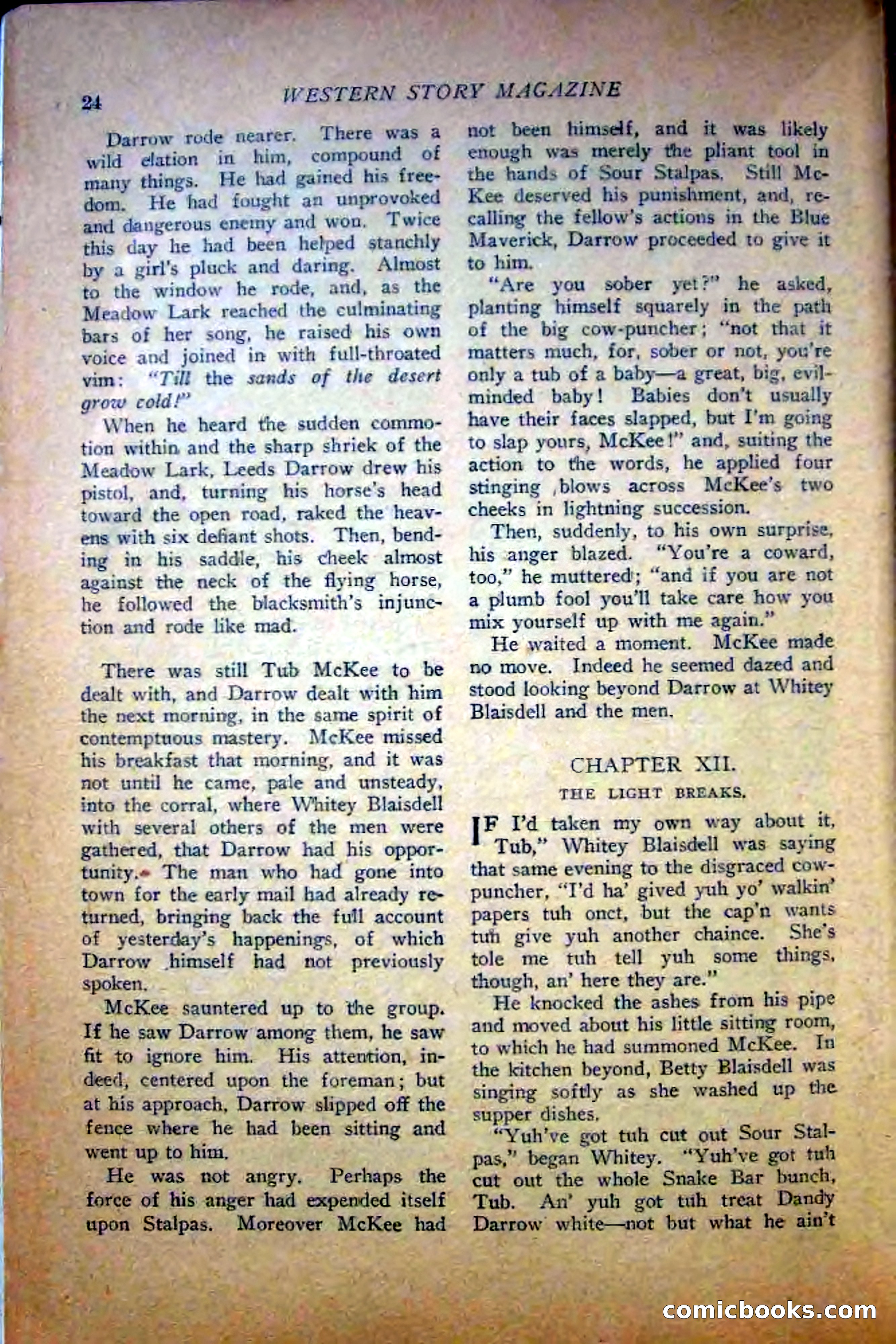 Western Story Magazine — page 26 of 148