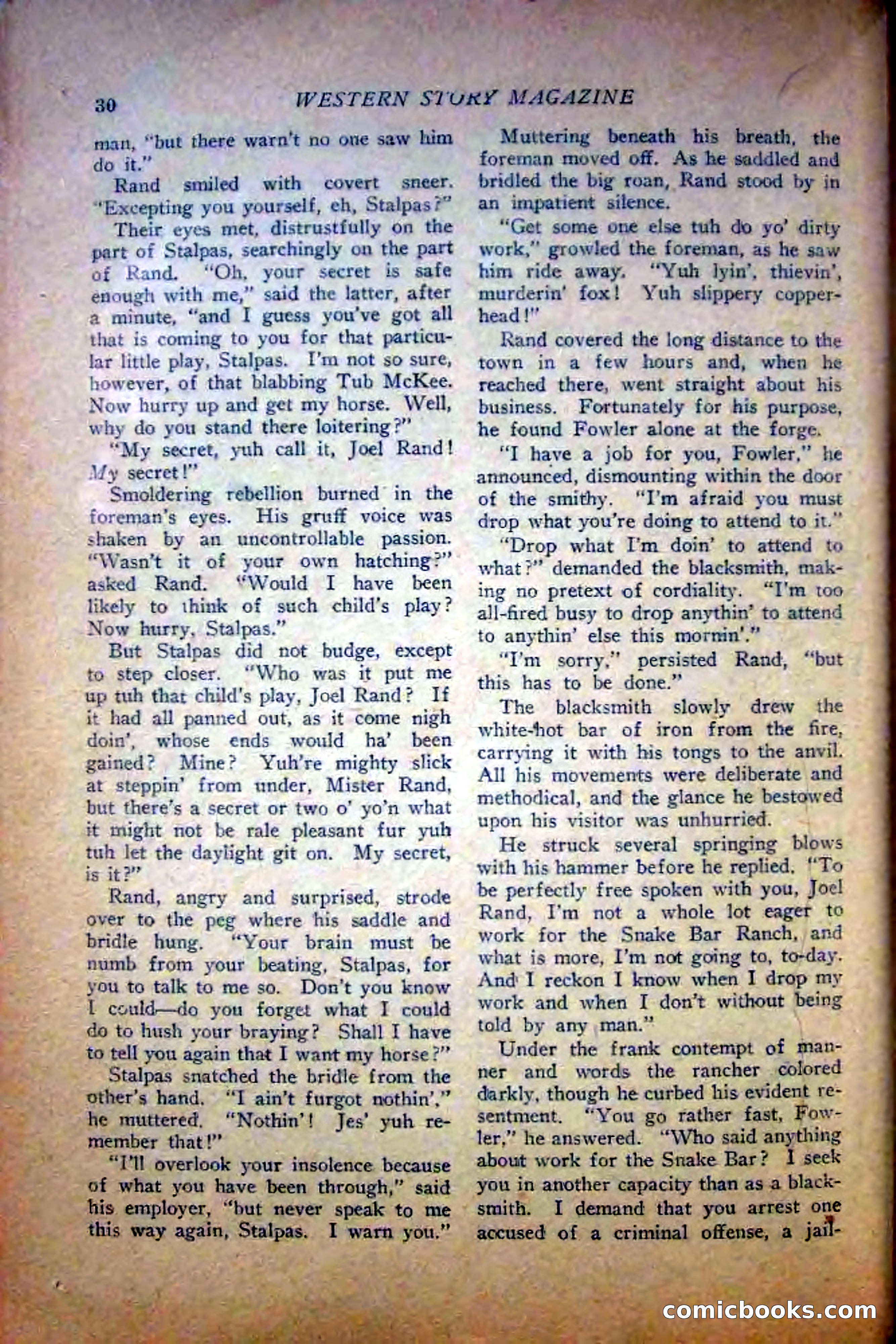 Western Story Magazine — page 32 of 148