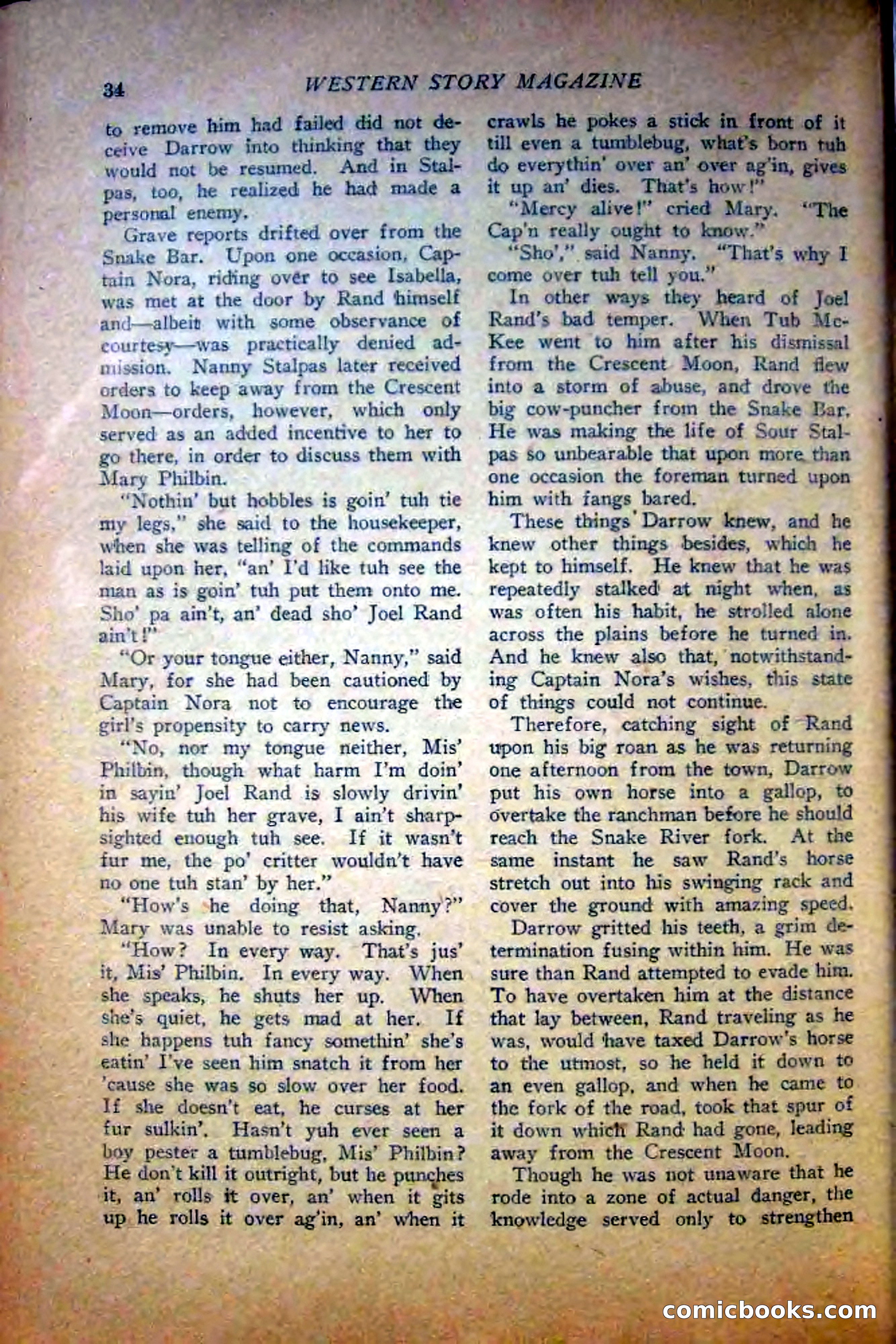 Western Story Magazine — page 36 of 148