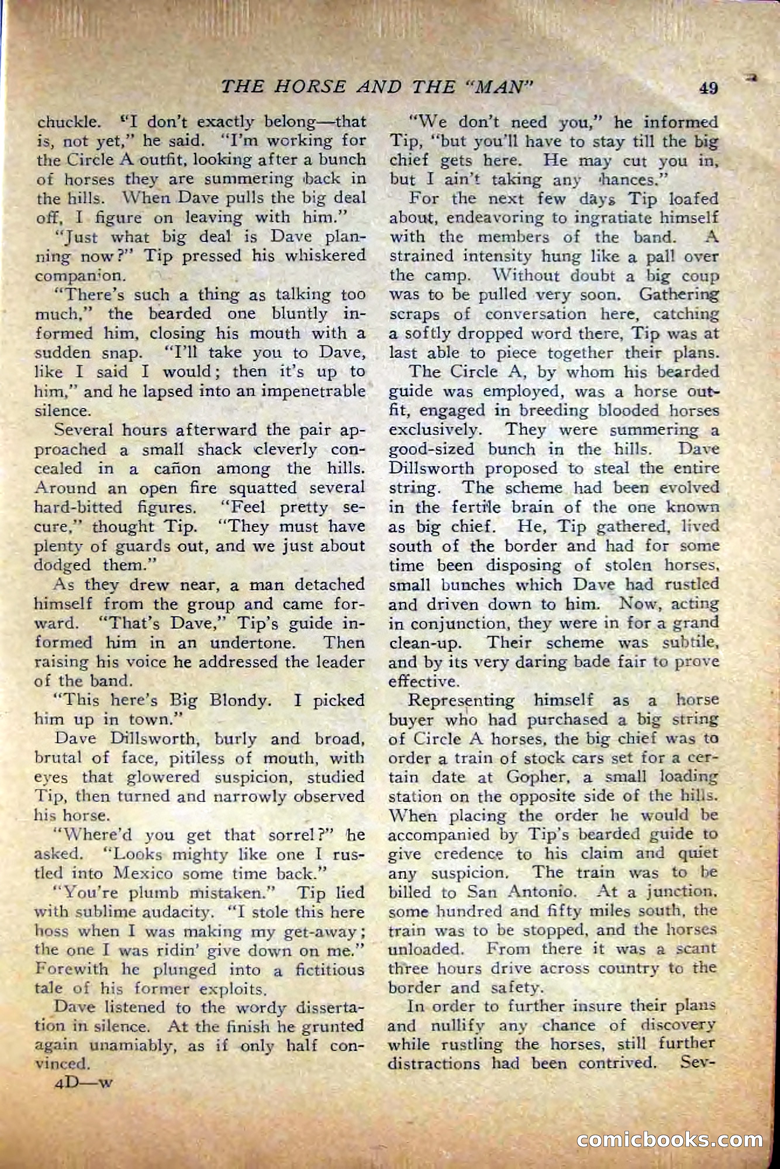 Western Story Magazine — page 51 of 148