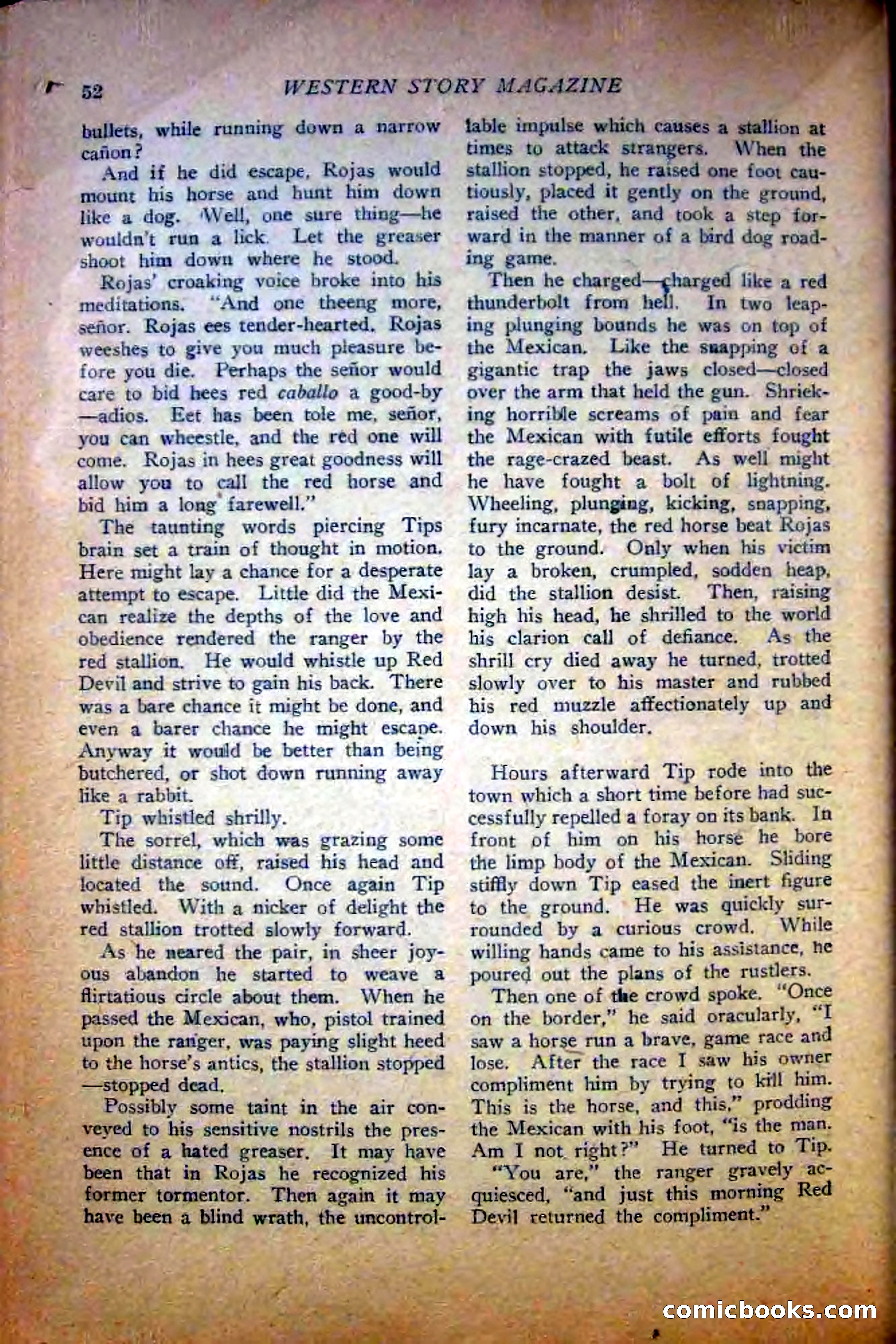 Western Story Magazine — page 54 of 148