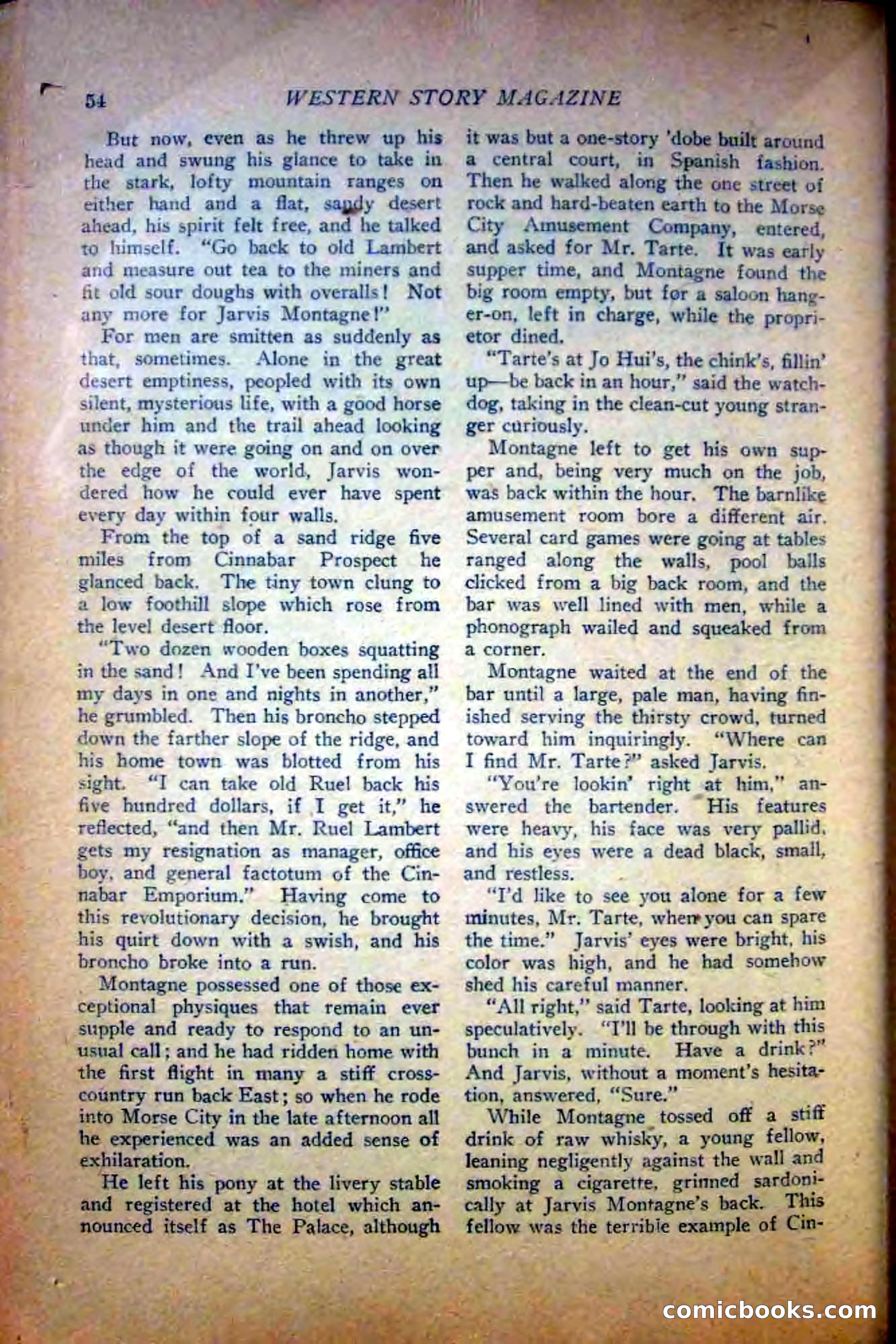 Western Story Magazine — page 56 of 148