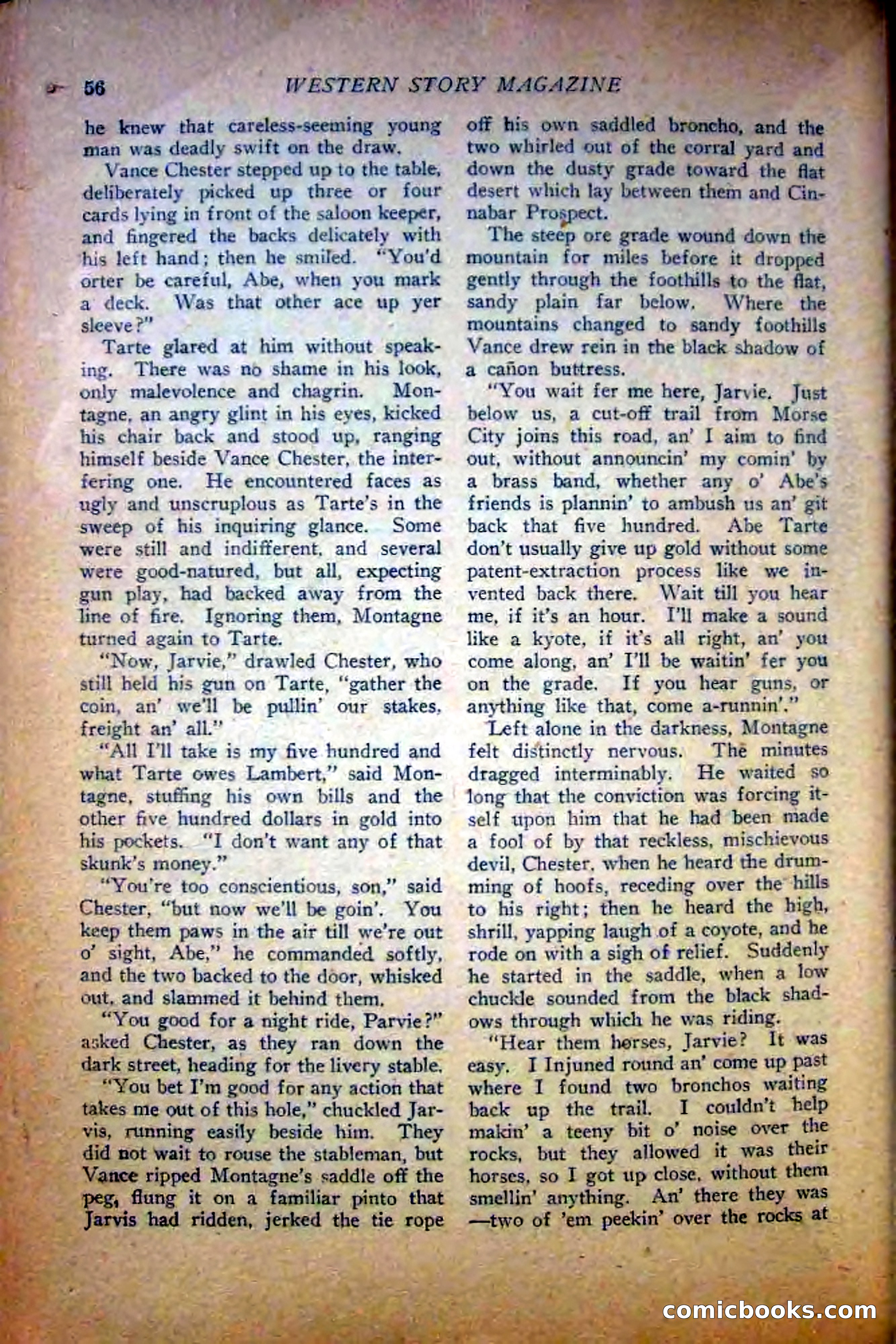 Western Story Magazine — page 58 of 148