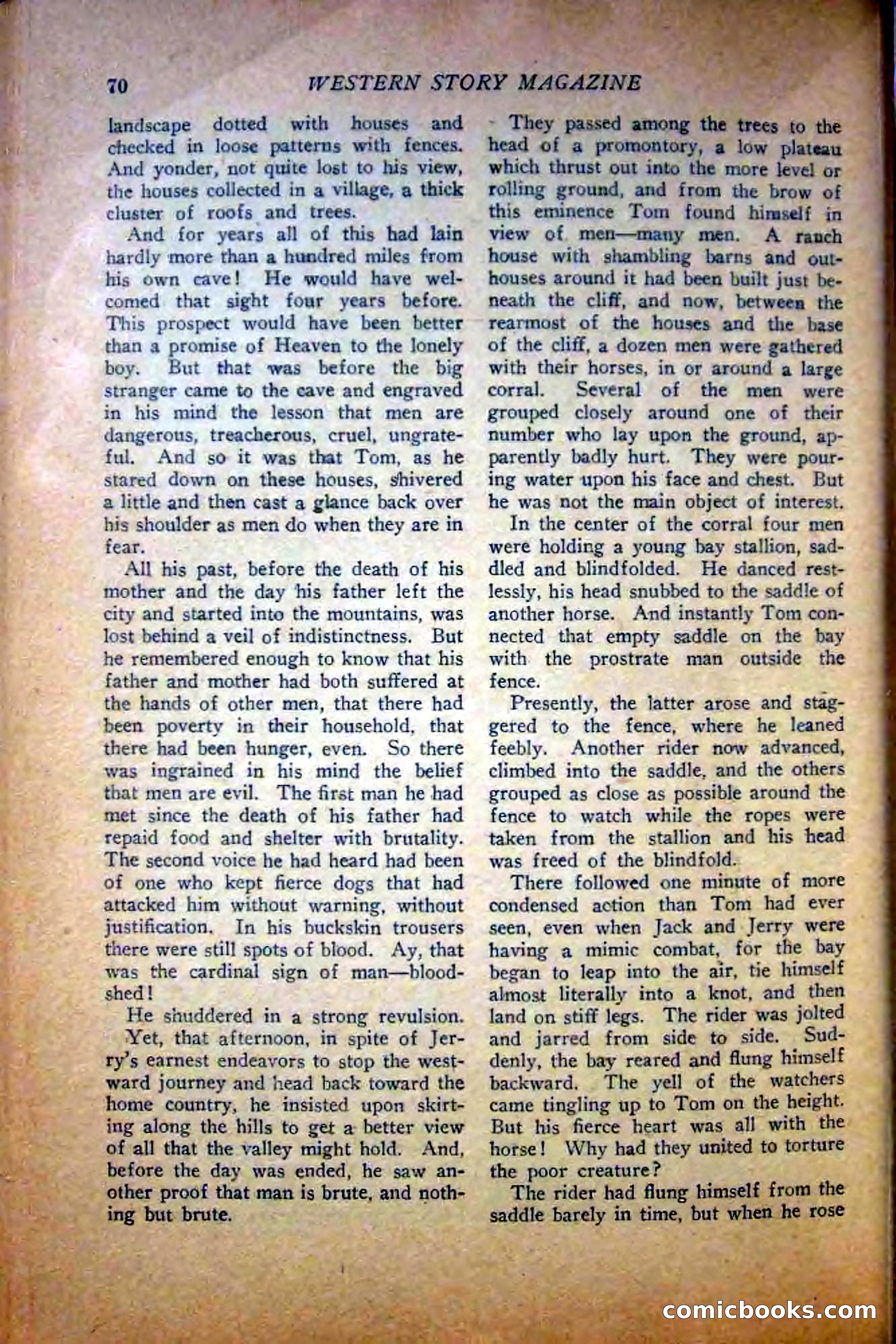 Western Story Magazine — page 72 of 148