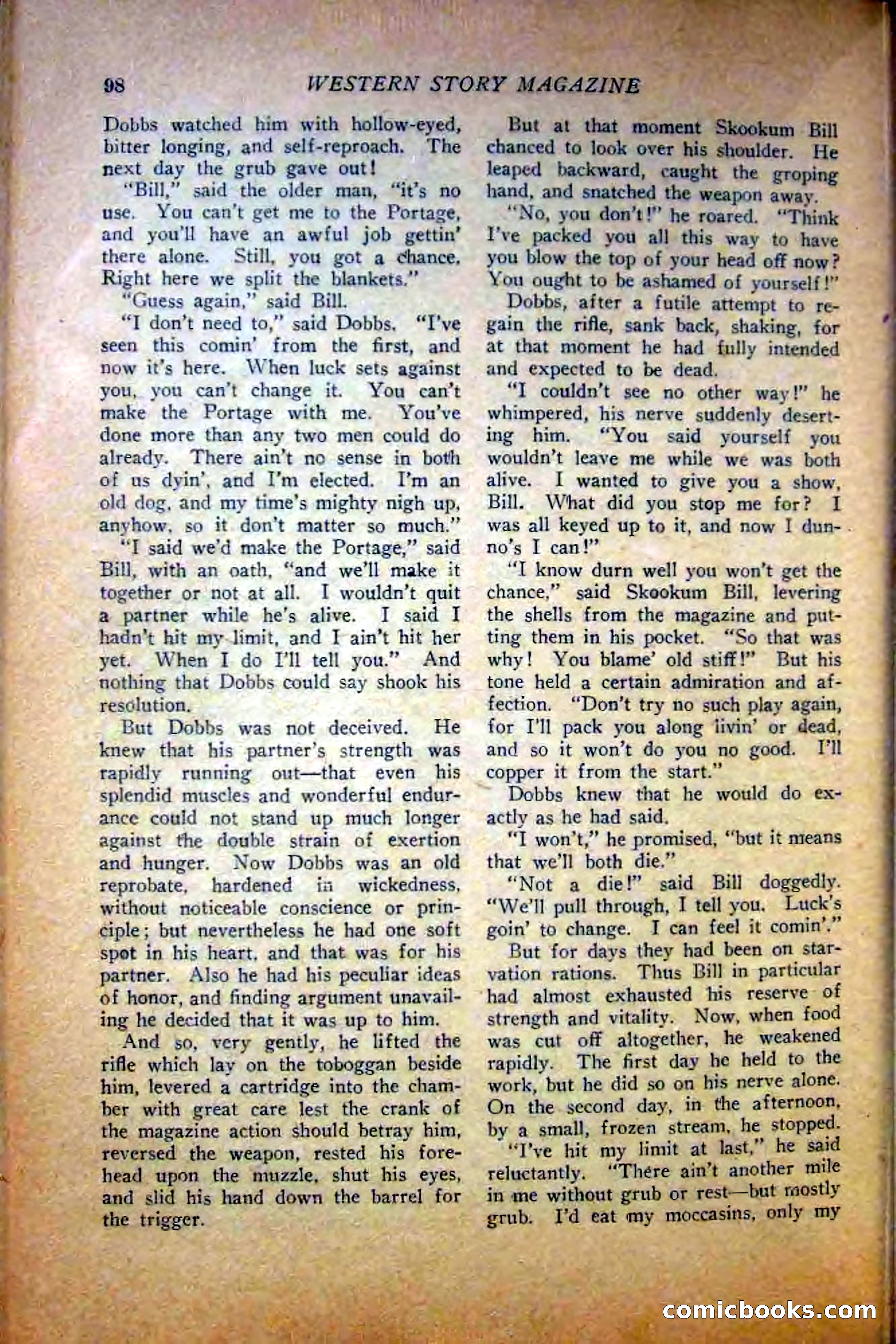 Western Story Magazine — page 100 of 148