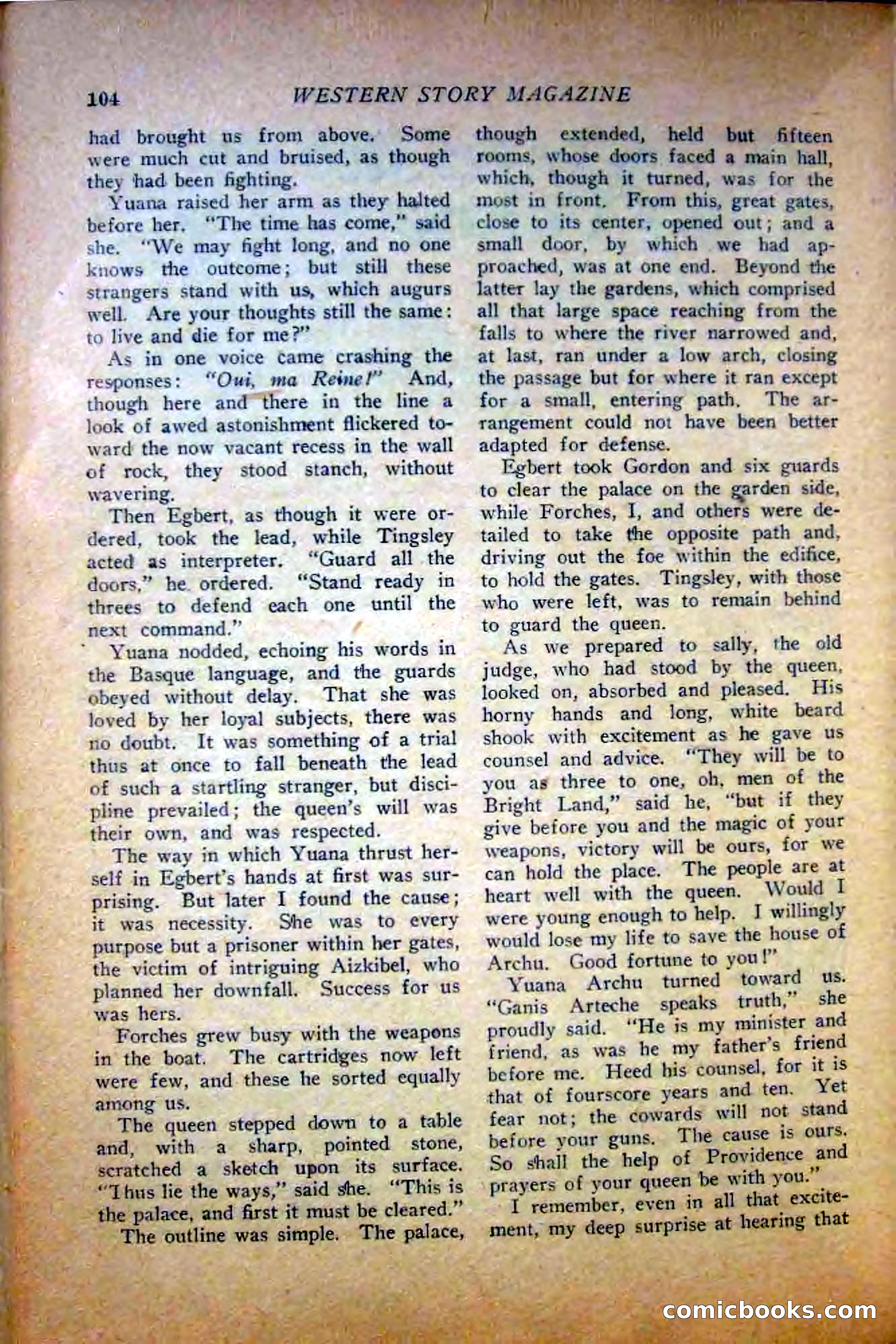 Western Story Magazine — page 106 of 148