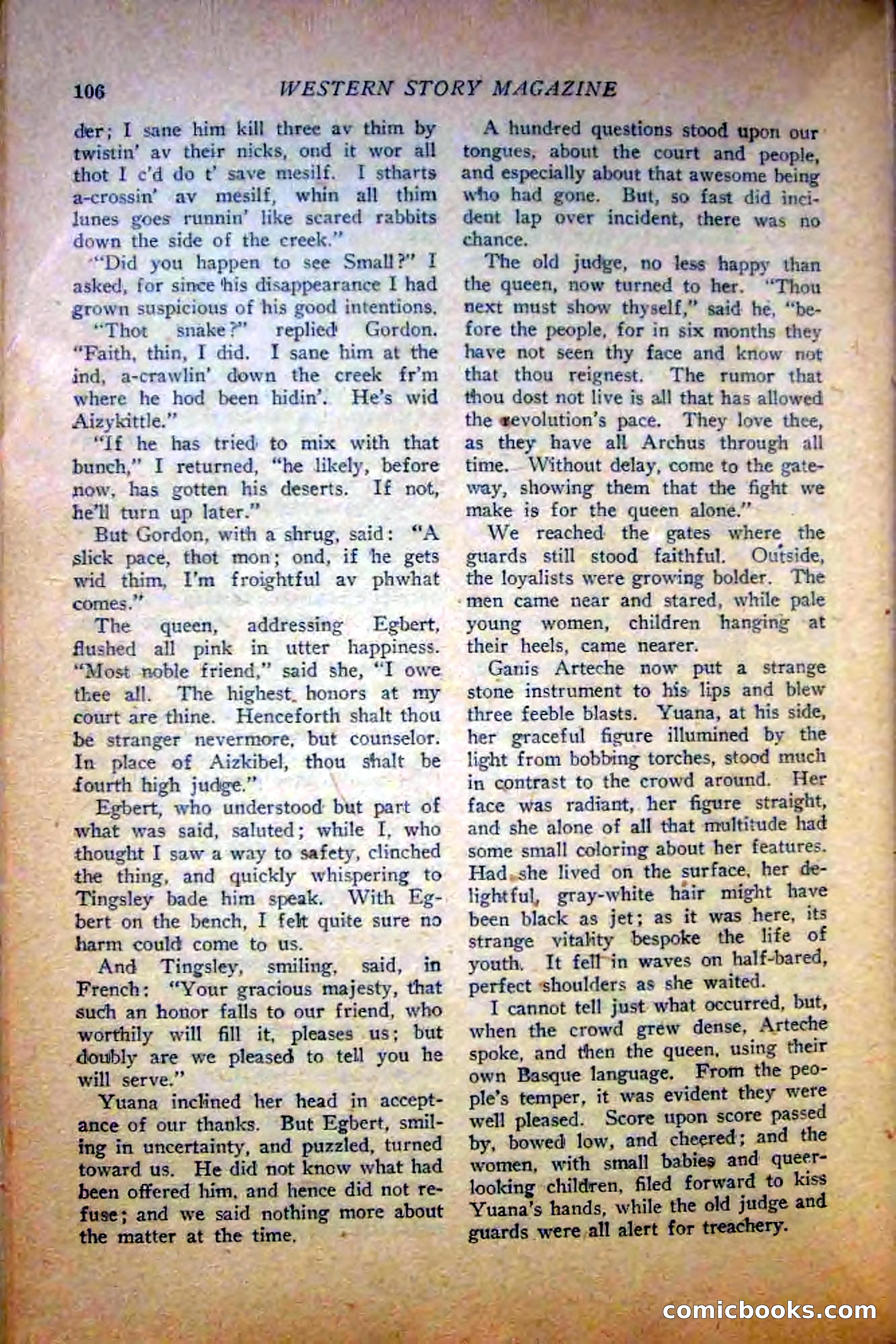 Western Story Magazine — page 108 of 148