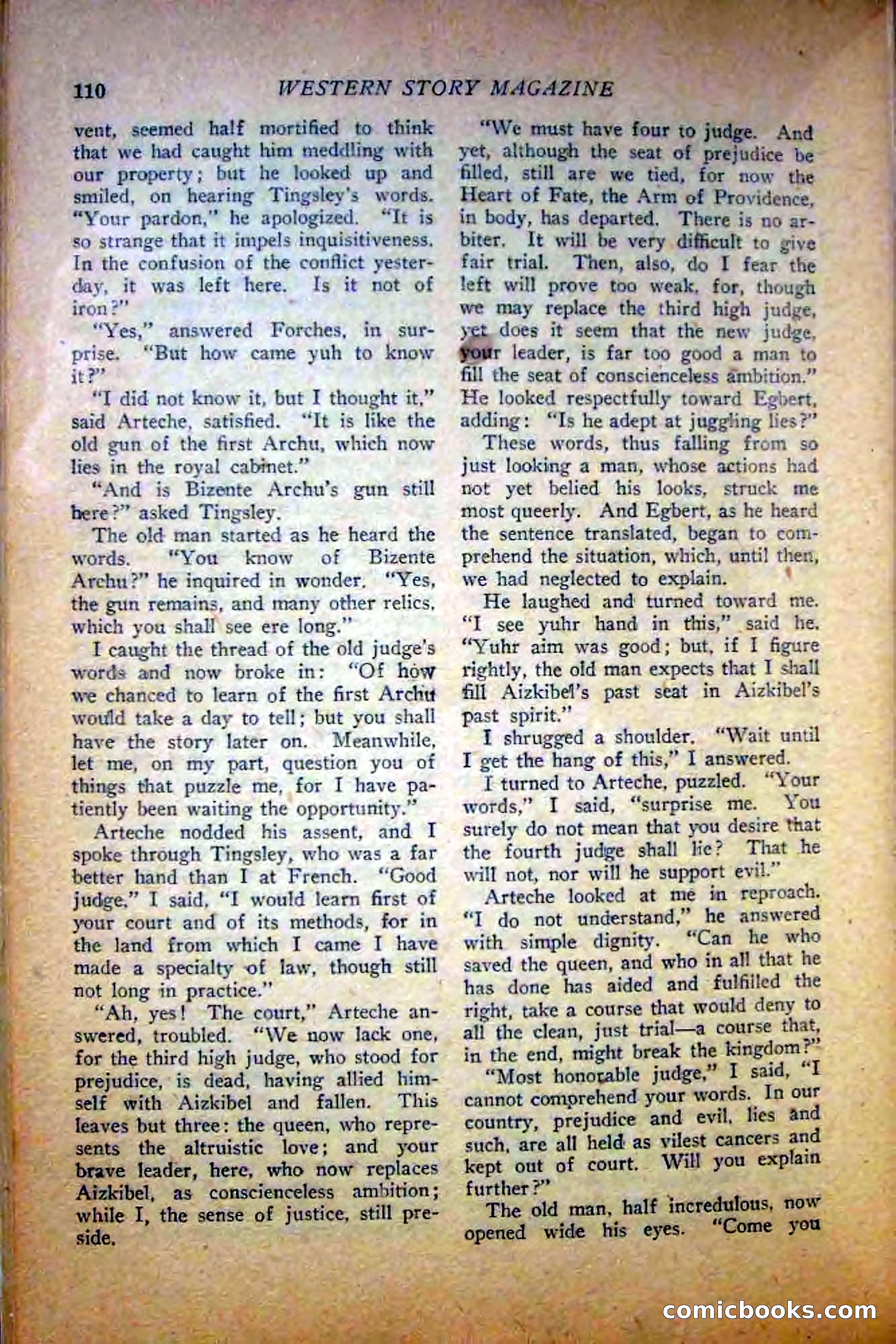 Western Story Magazine — page 112 of 148