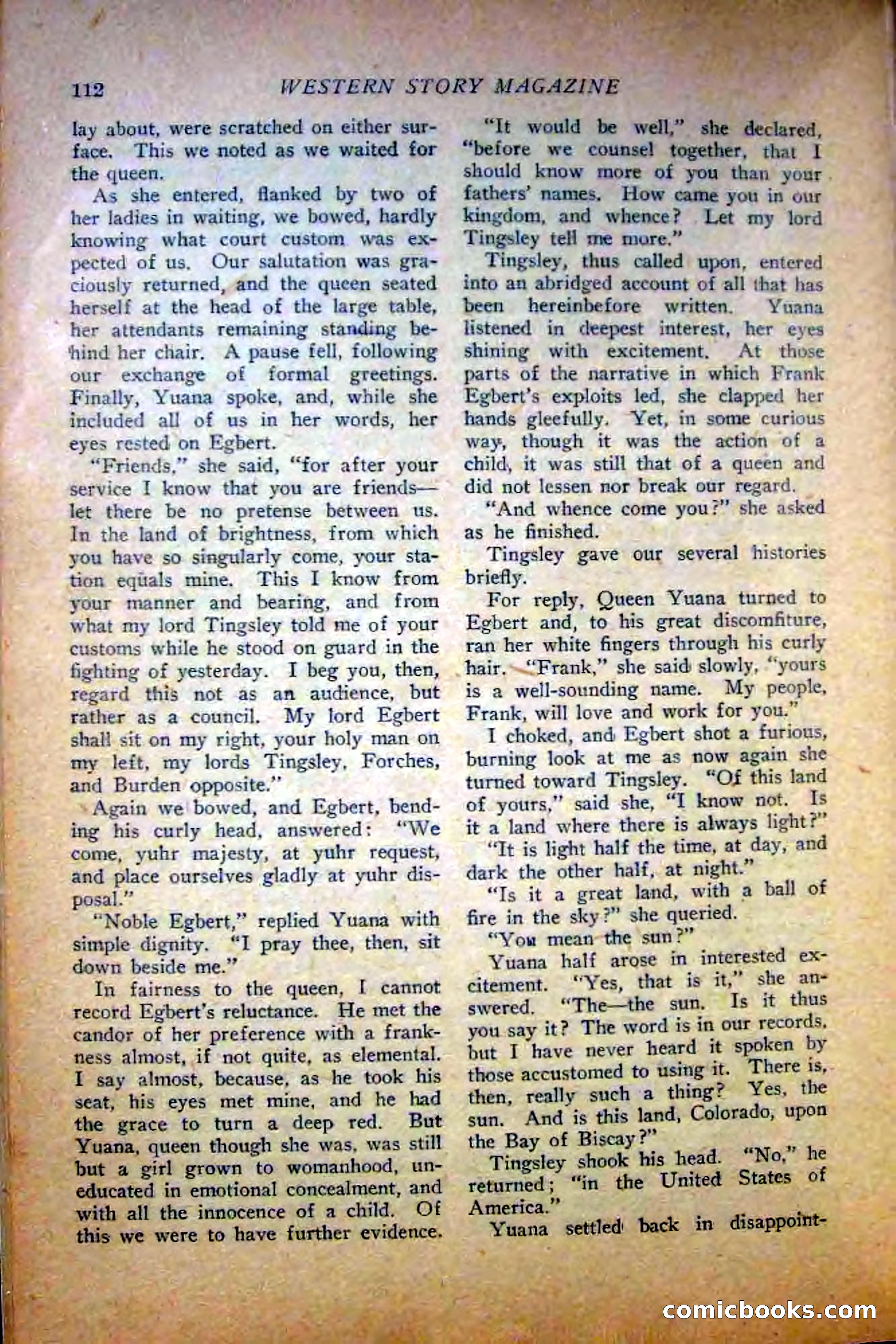 Western Story Magazine — page 114 of 148