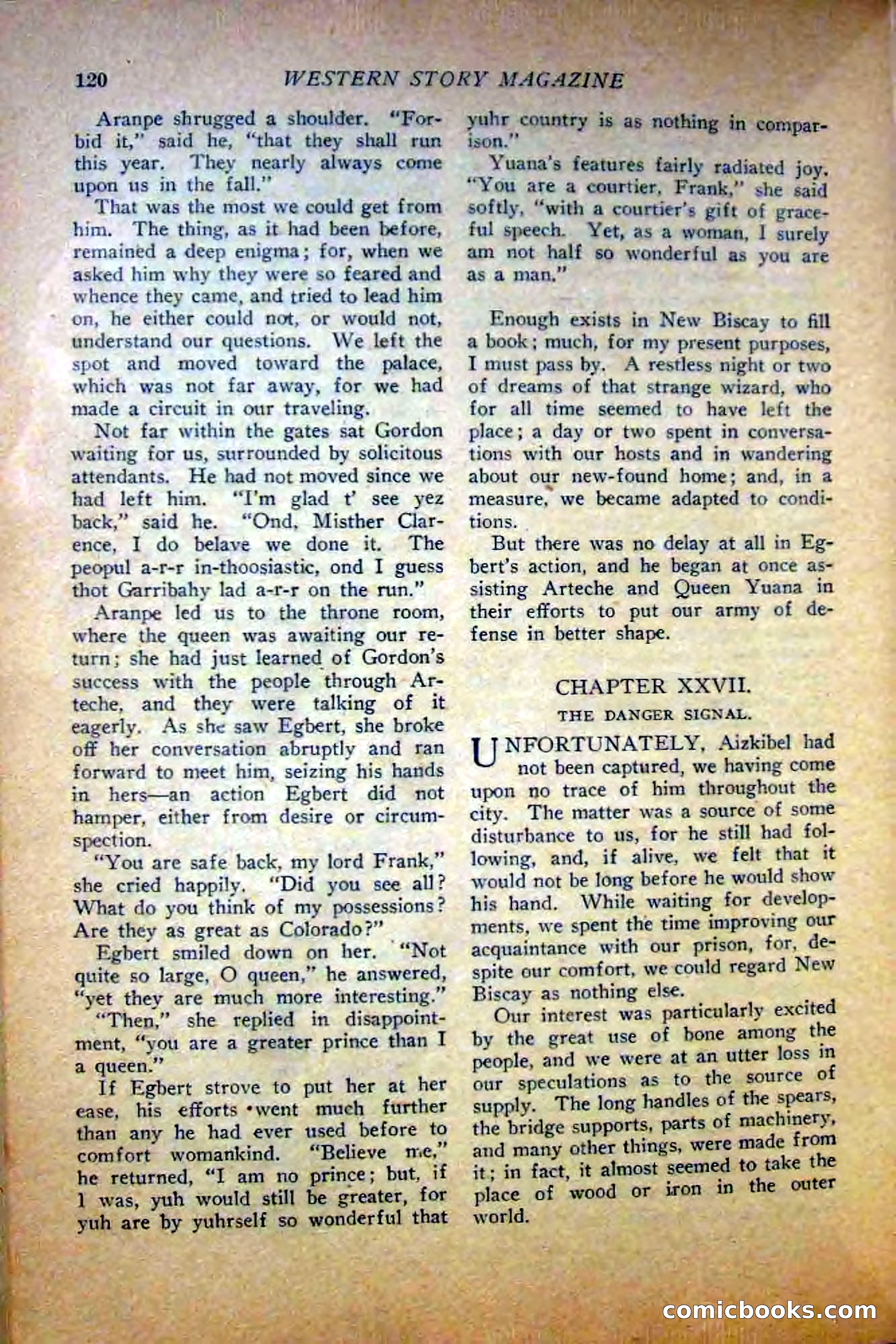 Western Story Magazine — page 122 of 148