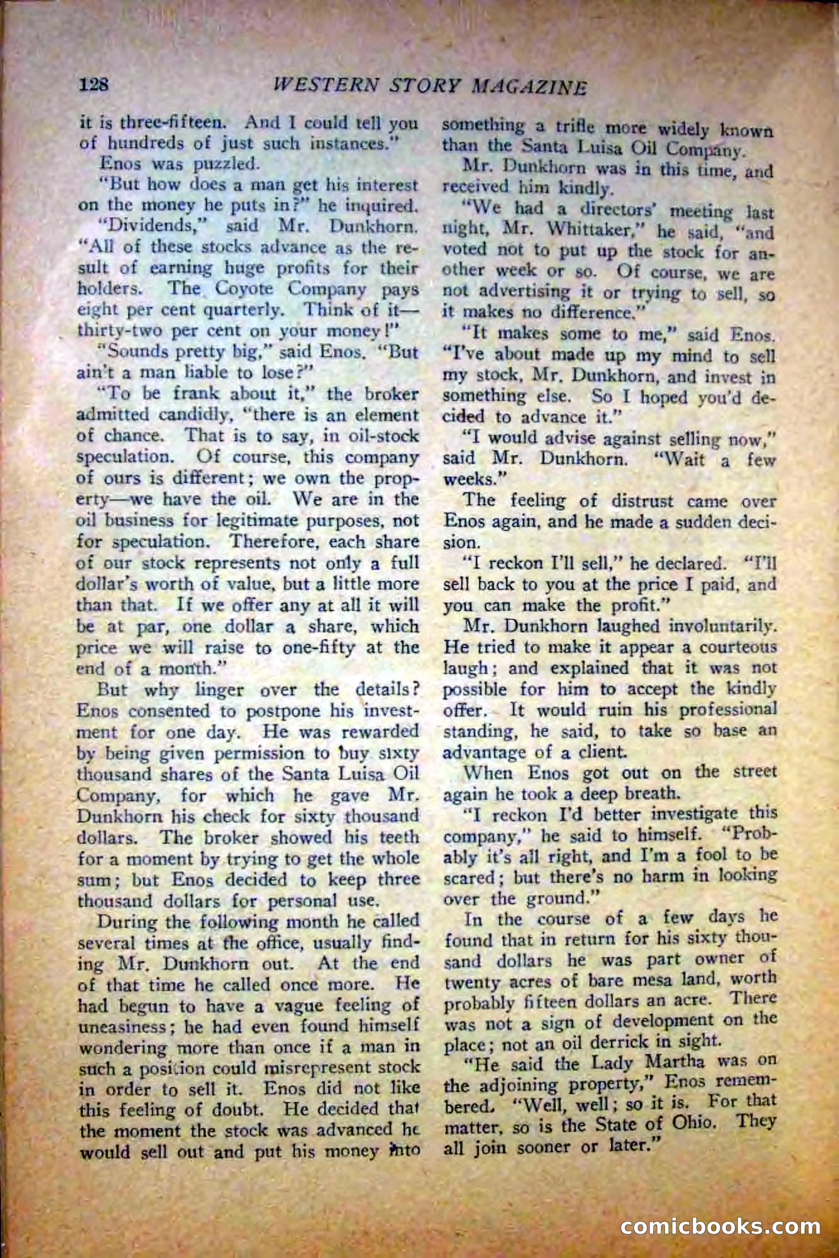 Western Story Magazine — page 130 of 148
