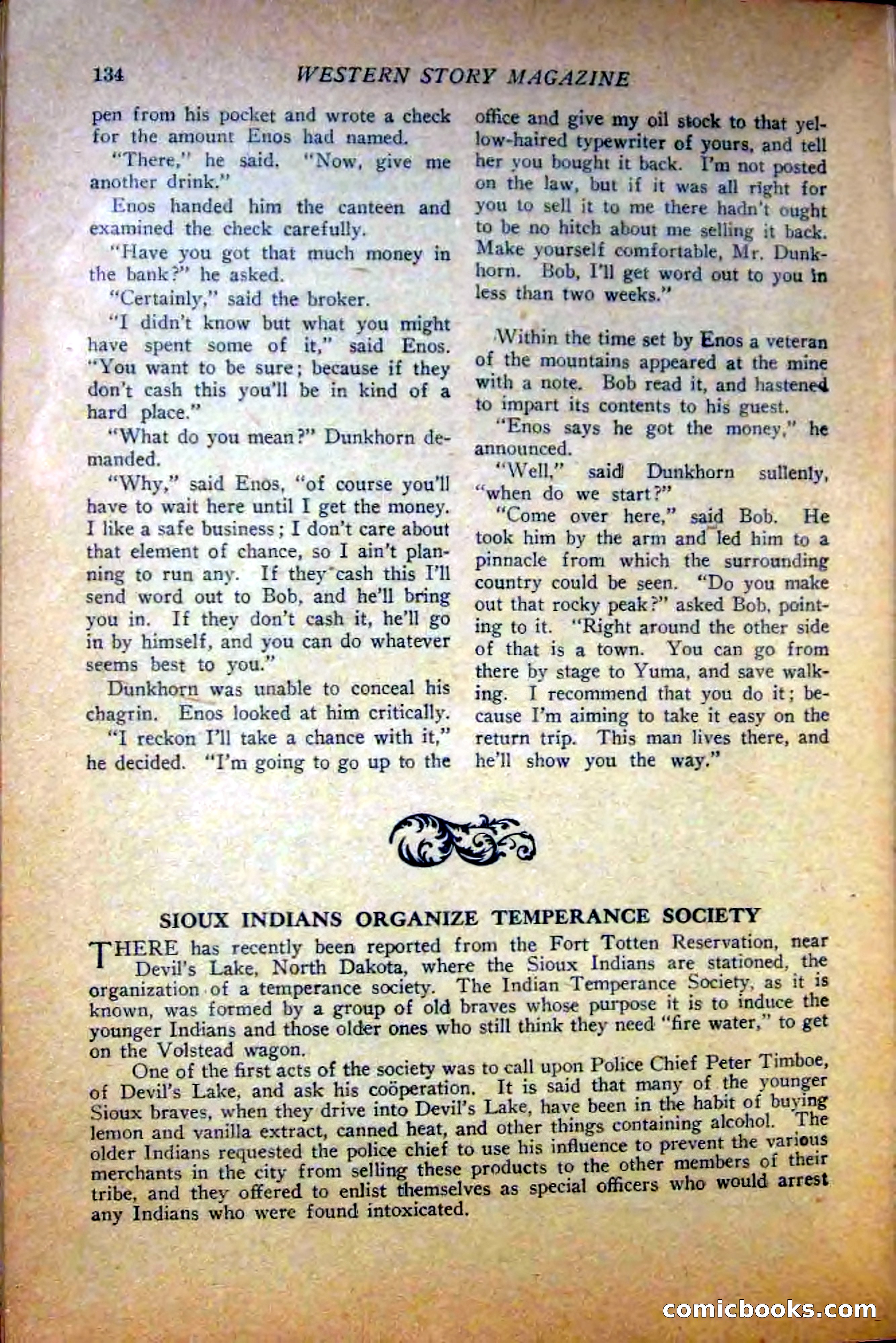 Western Story Magazine — page 136 of 148