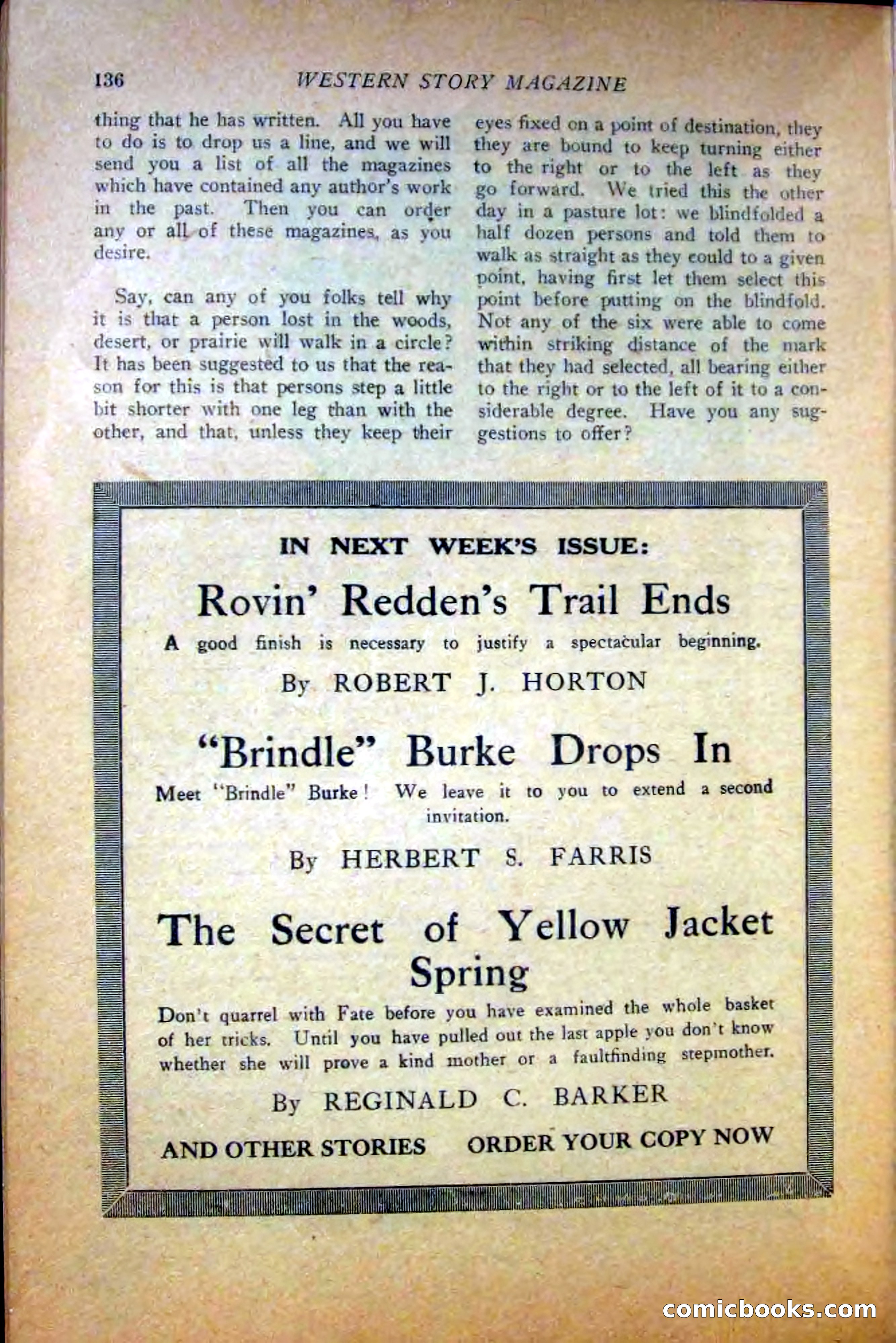 Western Story Magazine — page 138 of 148