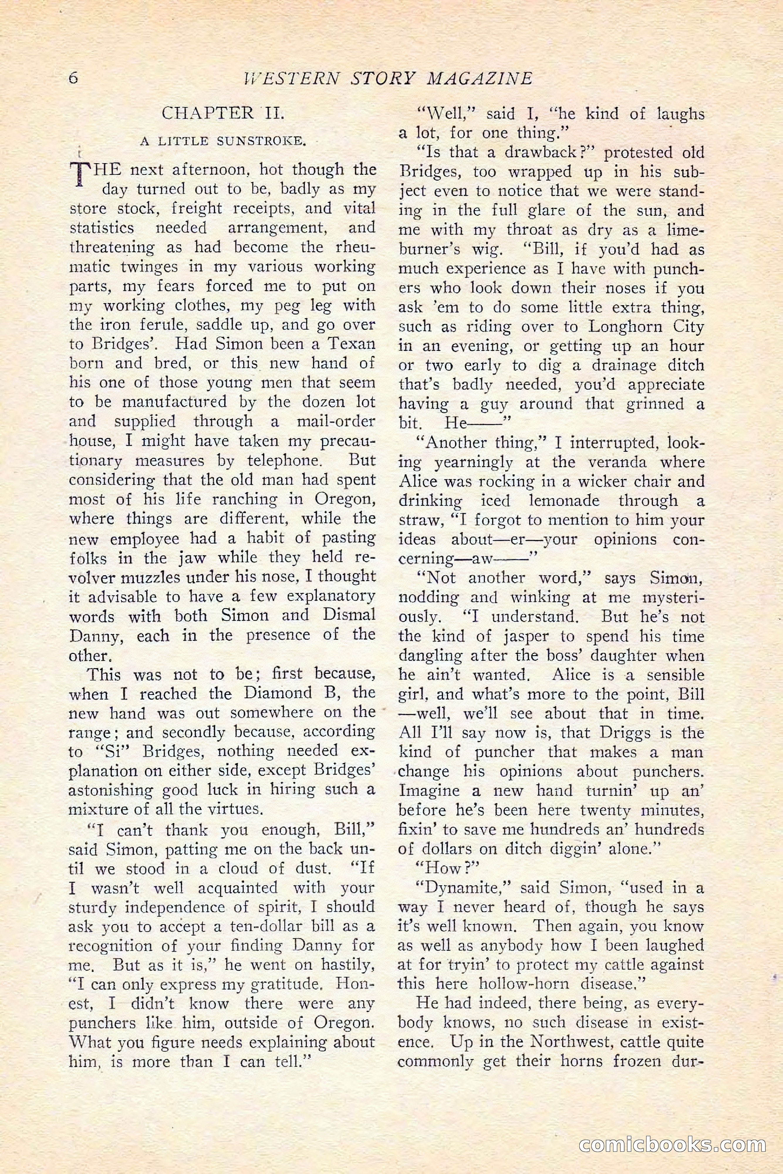 Western Story Magazine, June 5, 1926 — page 24 of 172