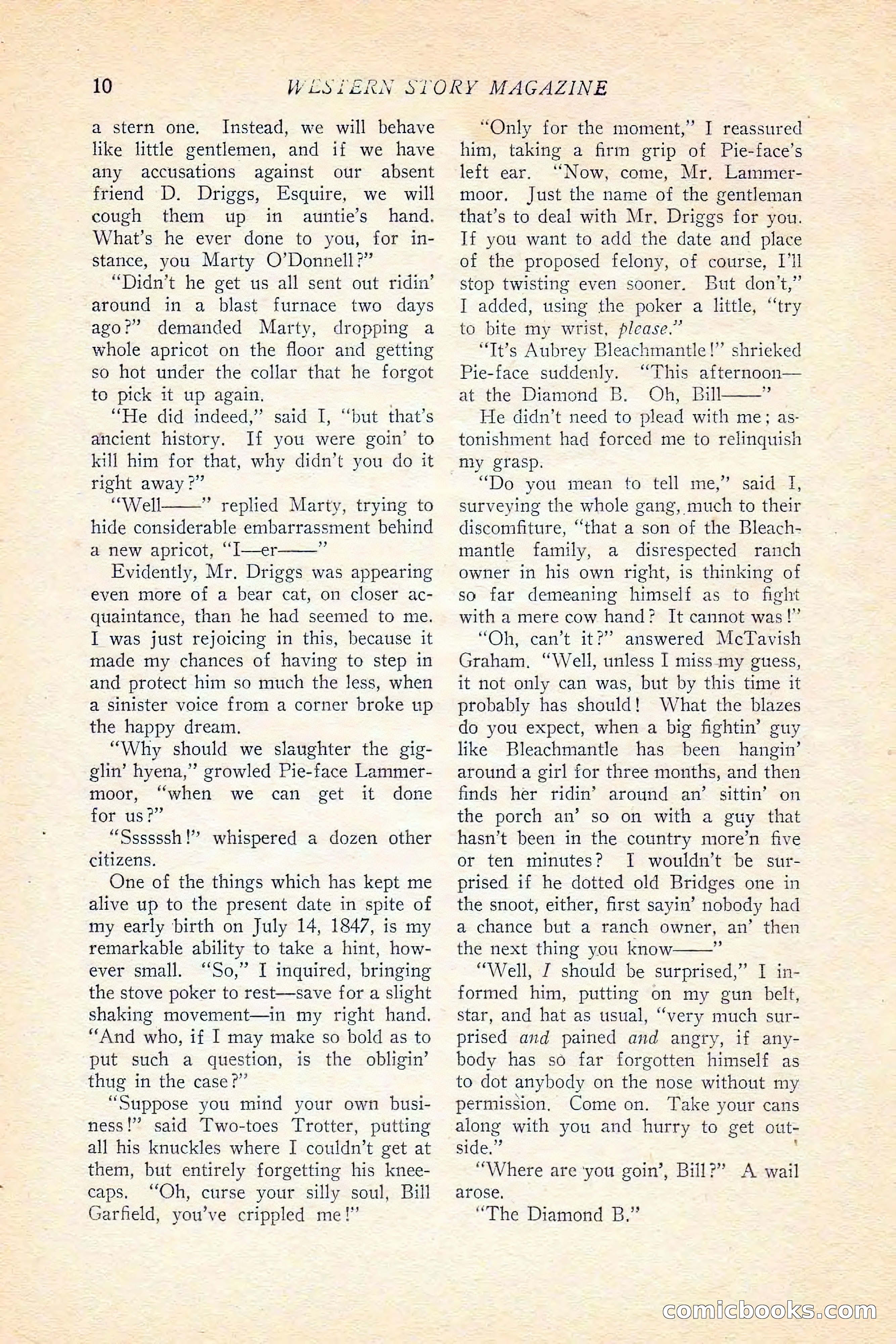 Western Story Magazine, June 5, 1926 — page 28 of 172