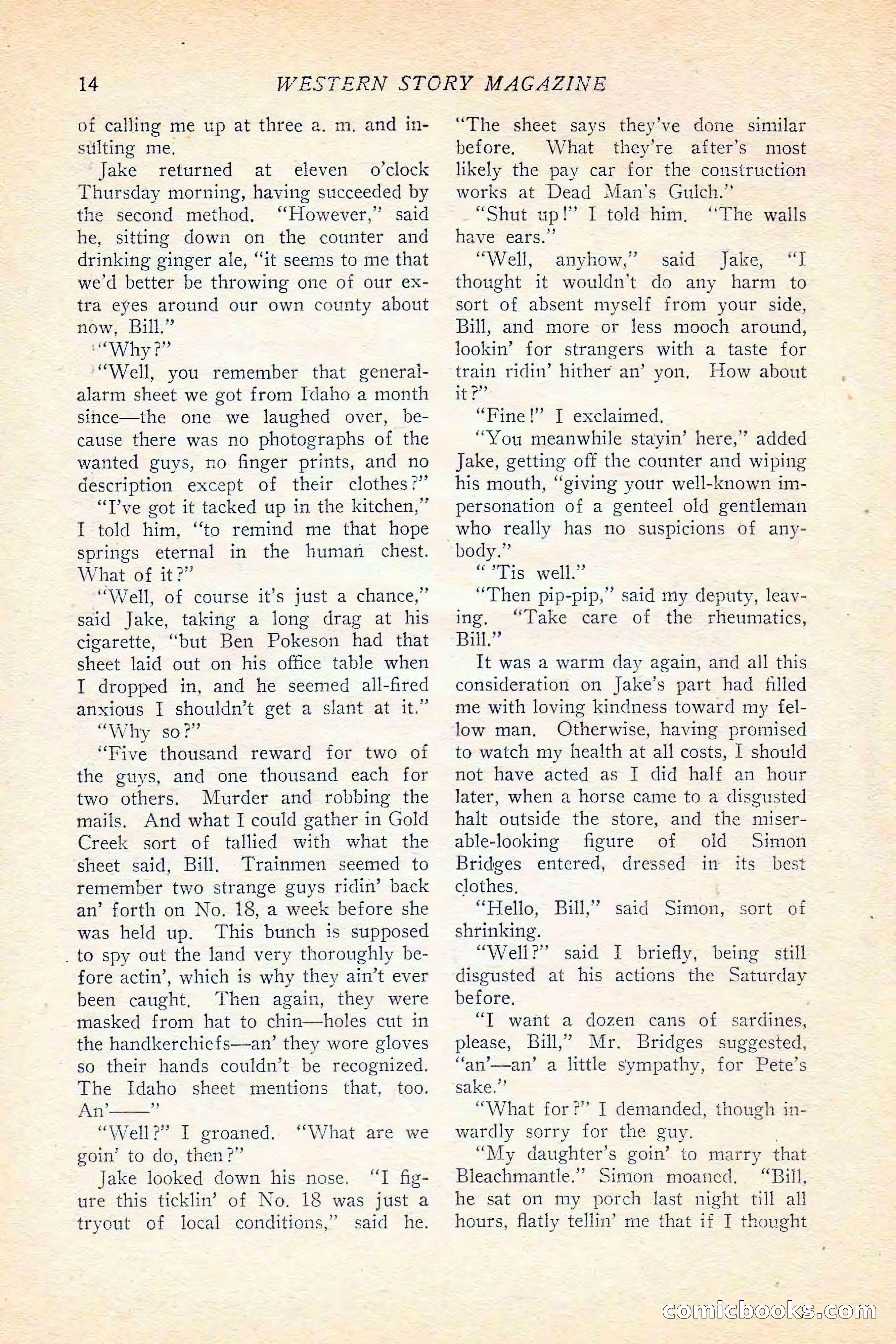 Western Story Magazine, June 5, 1926 — page 32 of 172