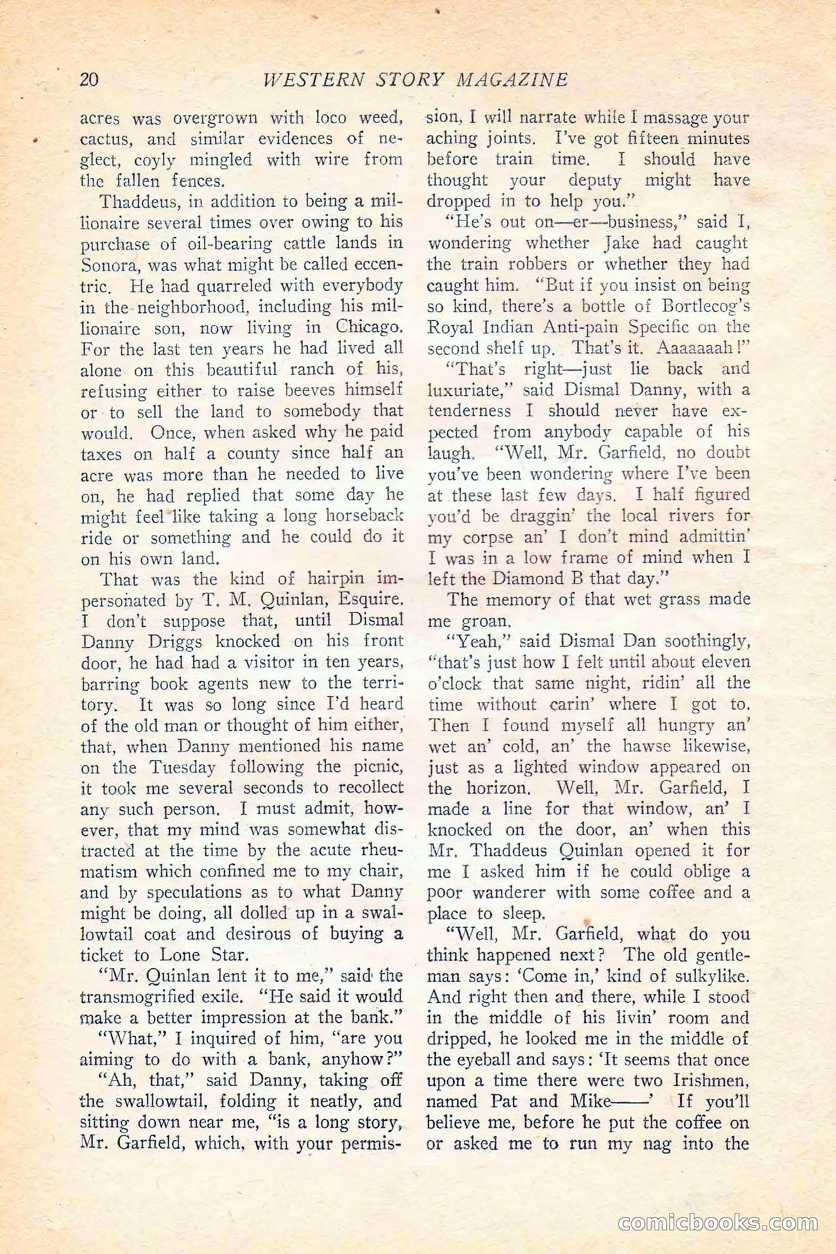 Western Story Magazine, June 5, 1926 — page 38 of 172