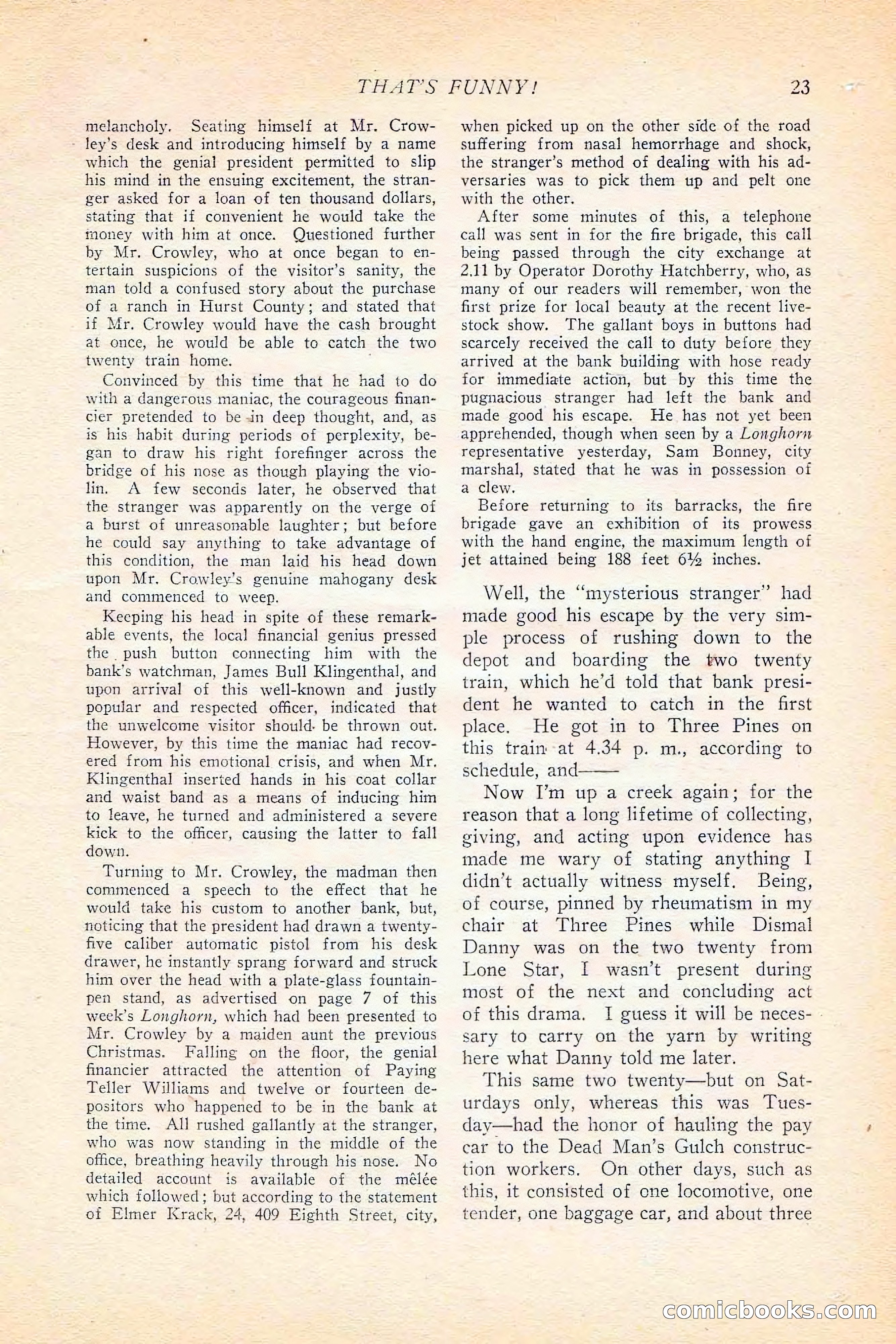 Western Story Magazine, June 5, 1926 — page 41 of 172
