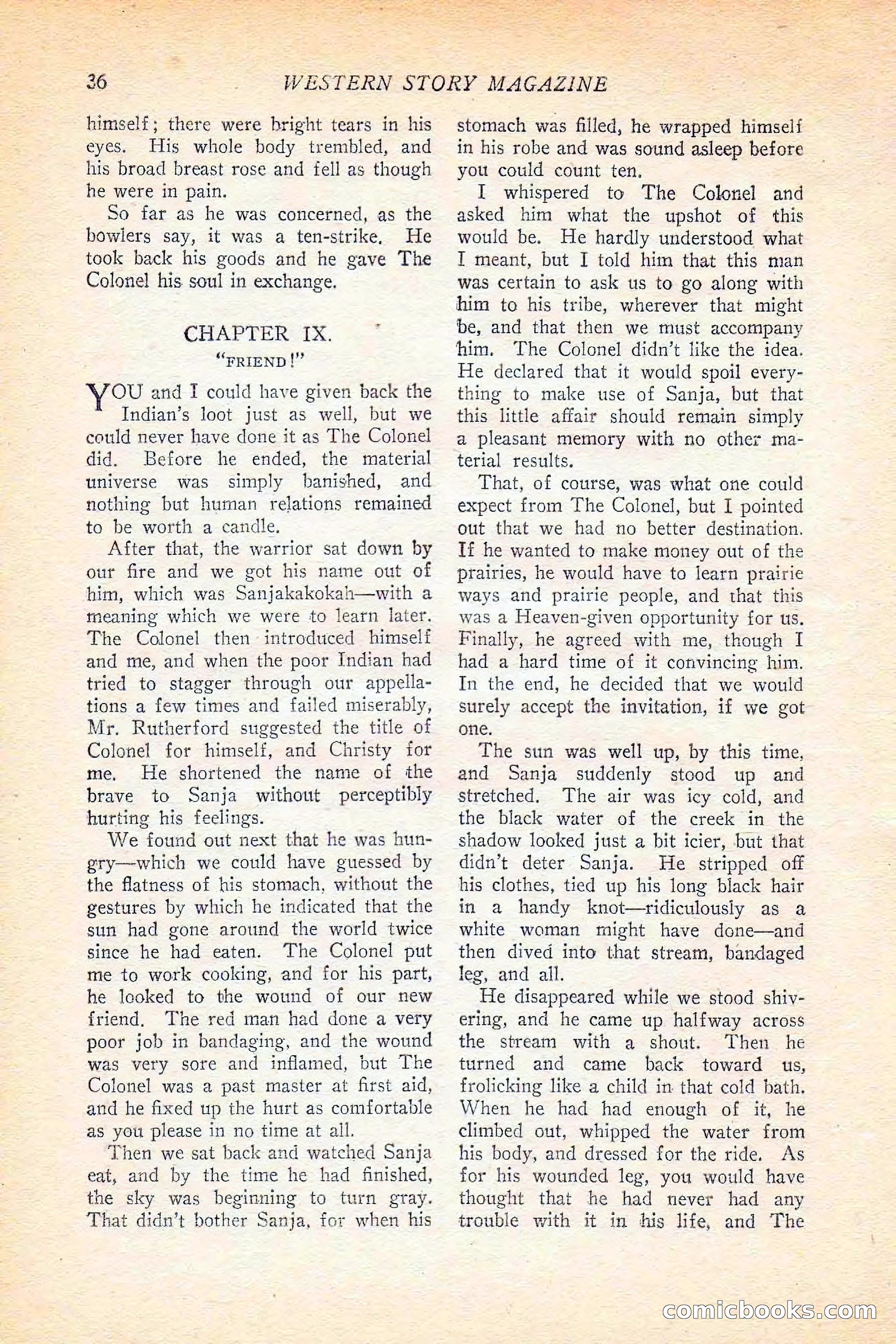Western Story Magazine, June 5, 1926 — page 54 of 172