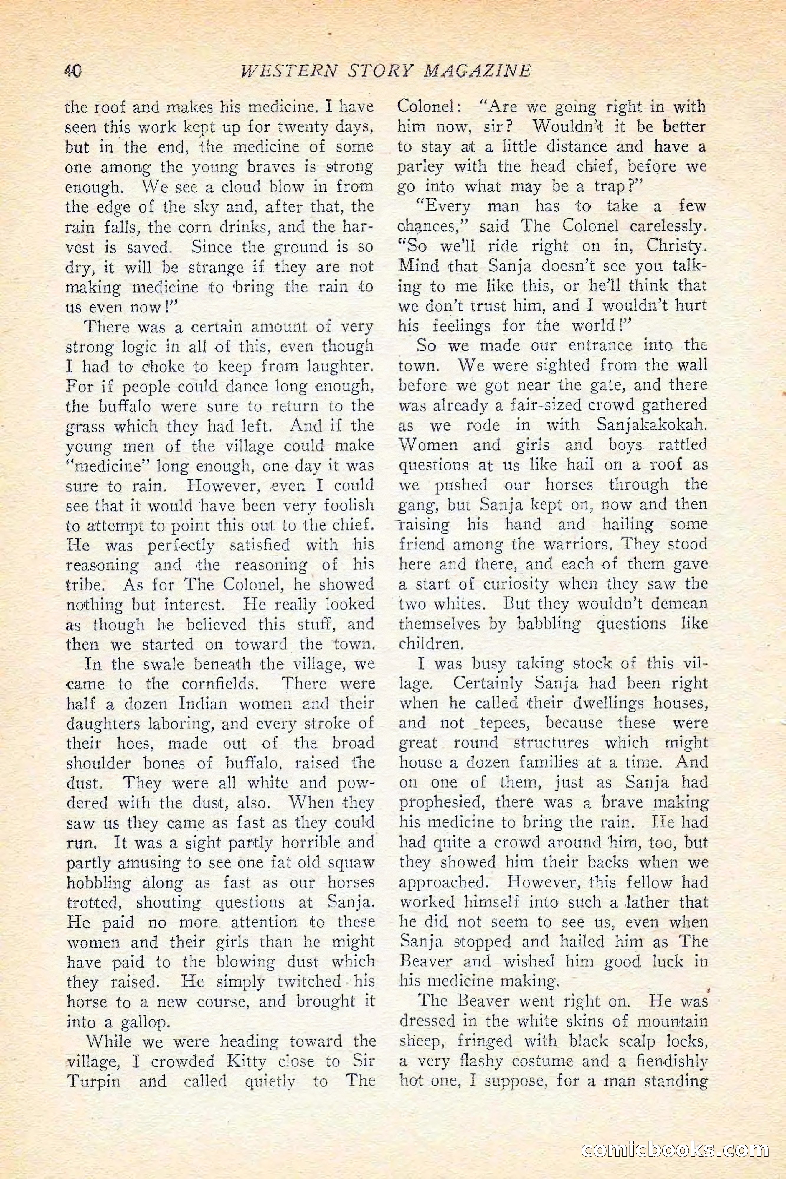 Western Story Magazine, June 5, 1926 — page 58 of 172