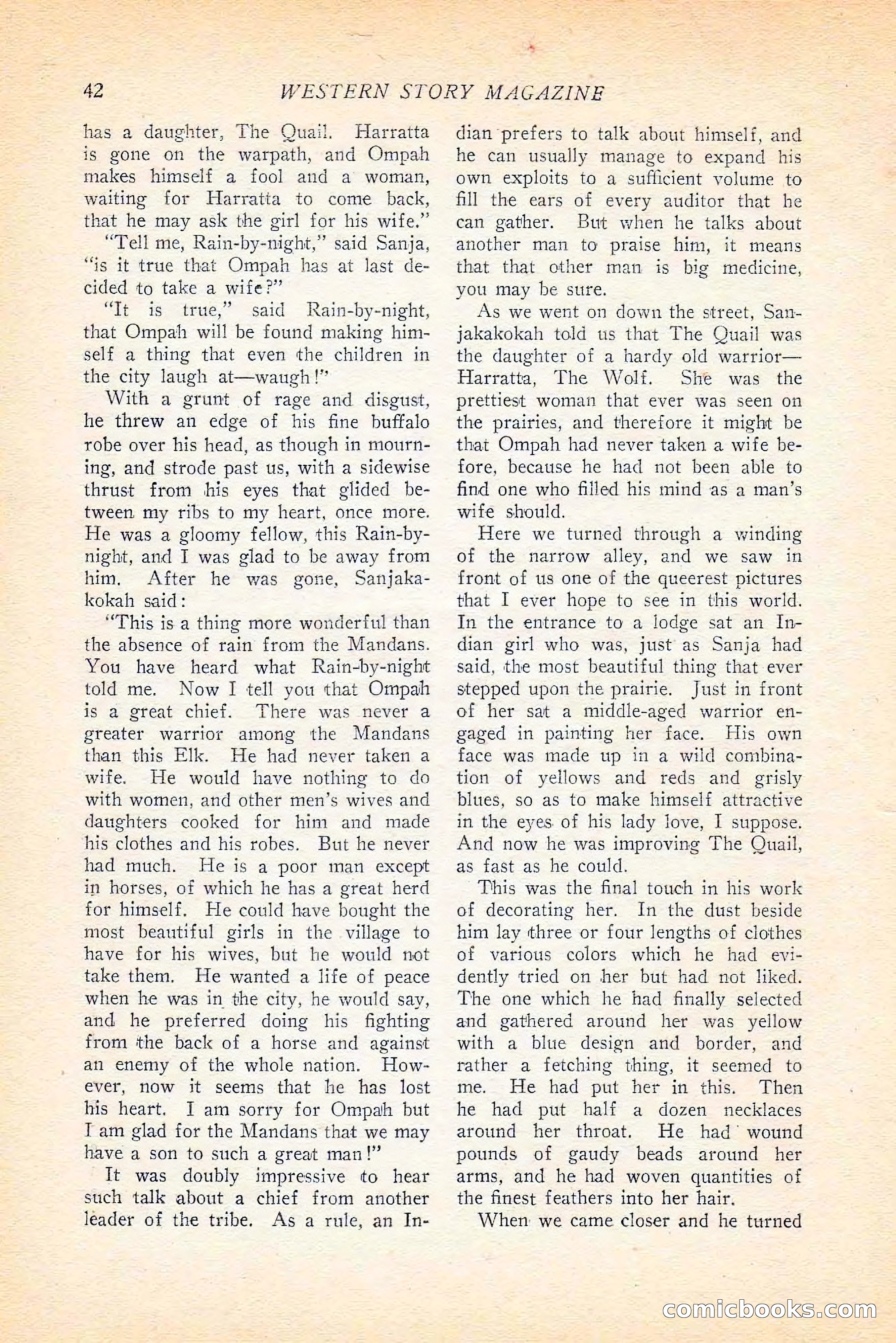 Western Story Magazine, June 5, 1926 — page 60 of 172