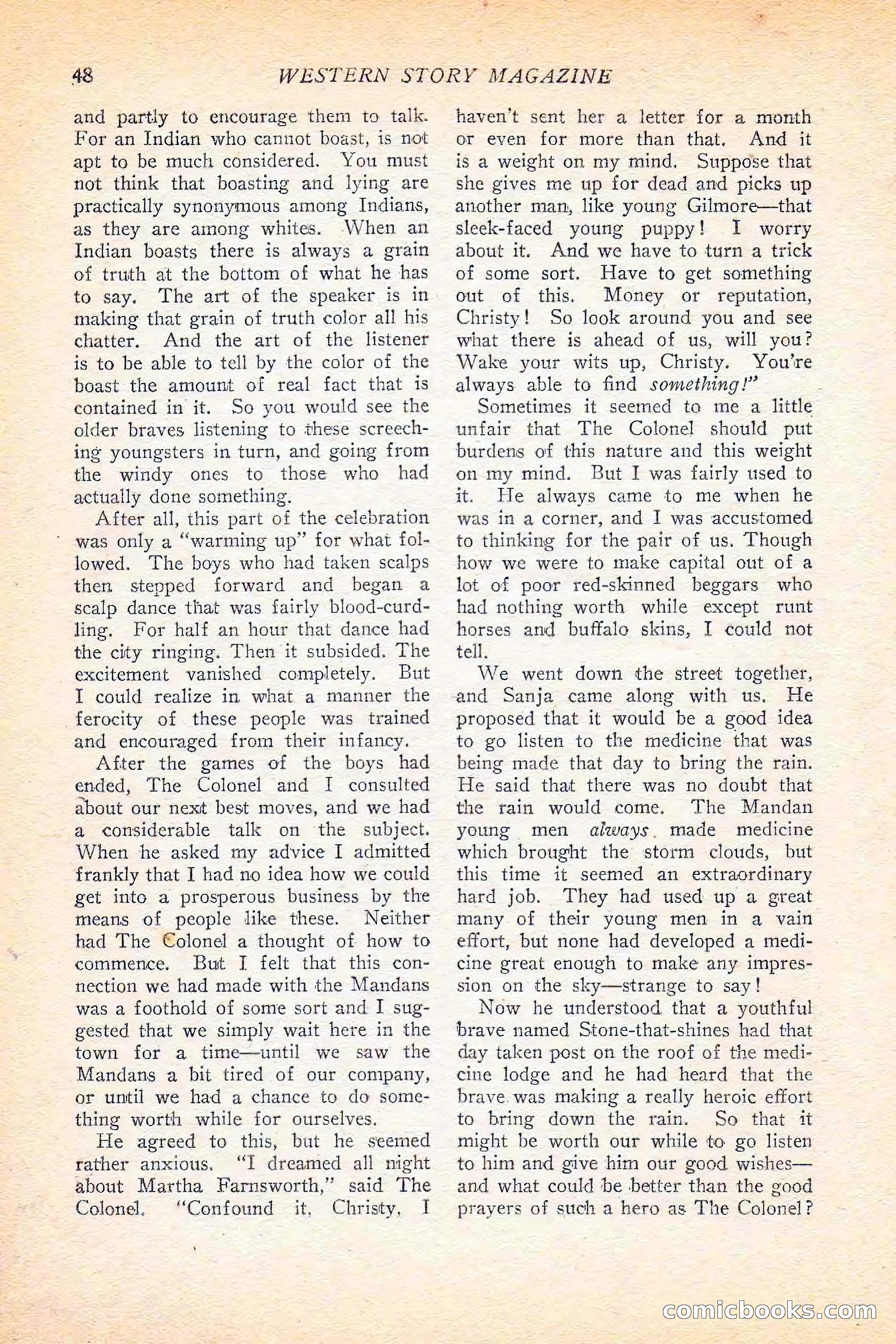 Western Story Magazine, June 5, 1926 — page 66 of 172