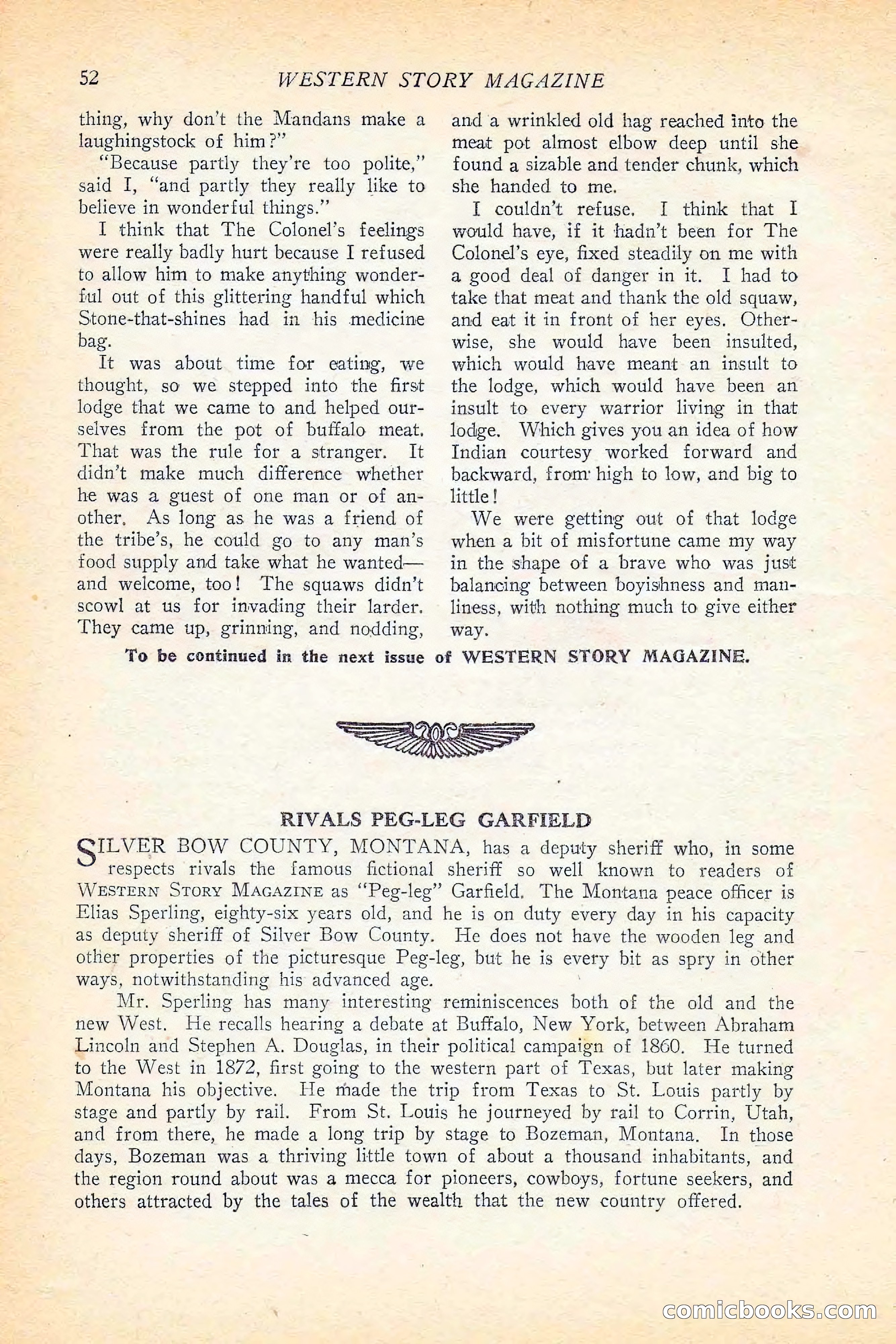 Western Story Magazine, June 5, 1926 — page 70 of 172