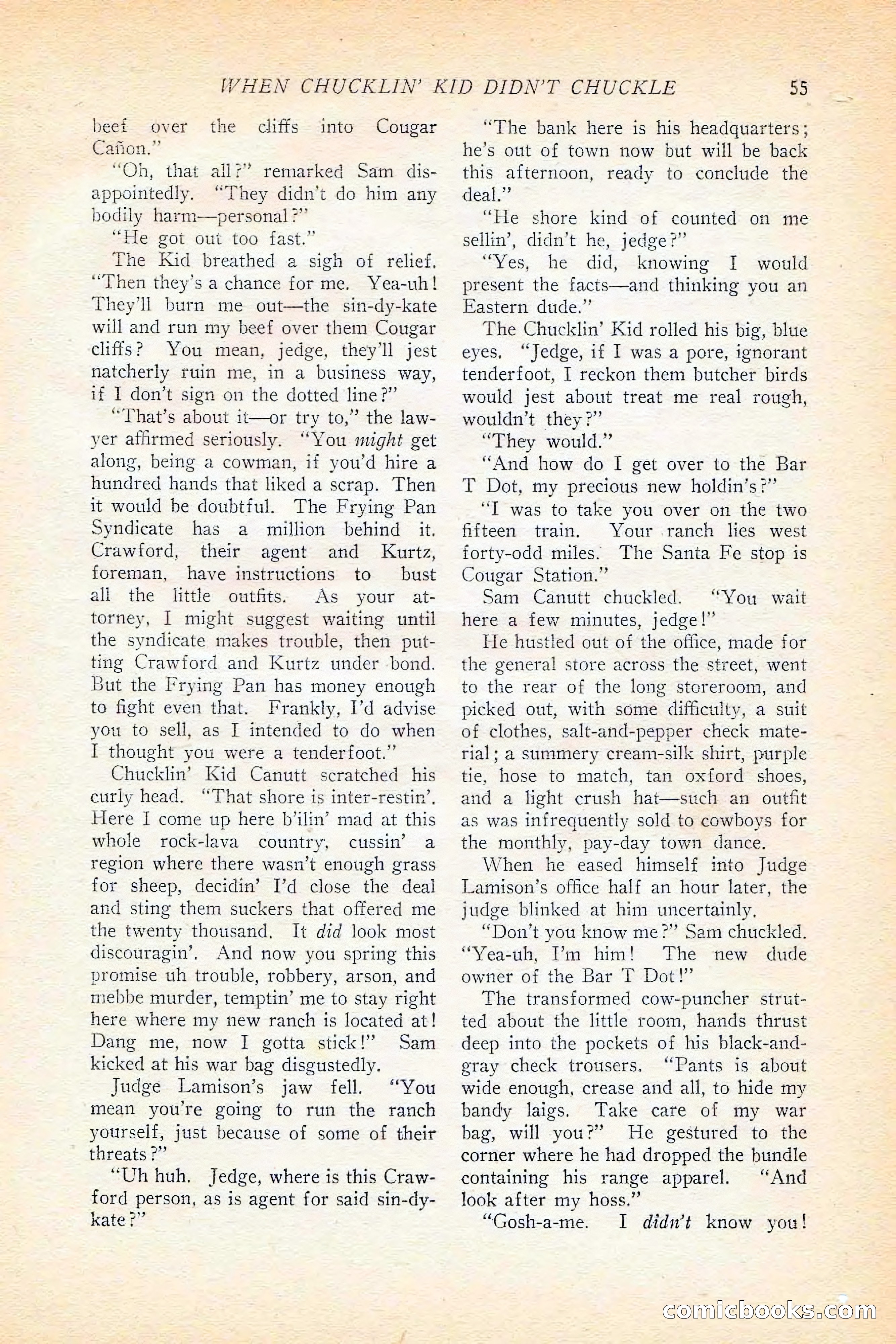 Western Story Magazine, June 5, 1926 — page 73 of 172