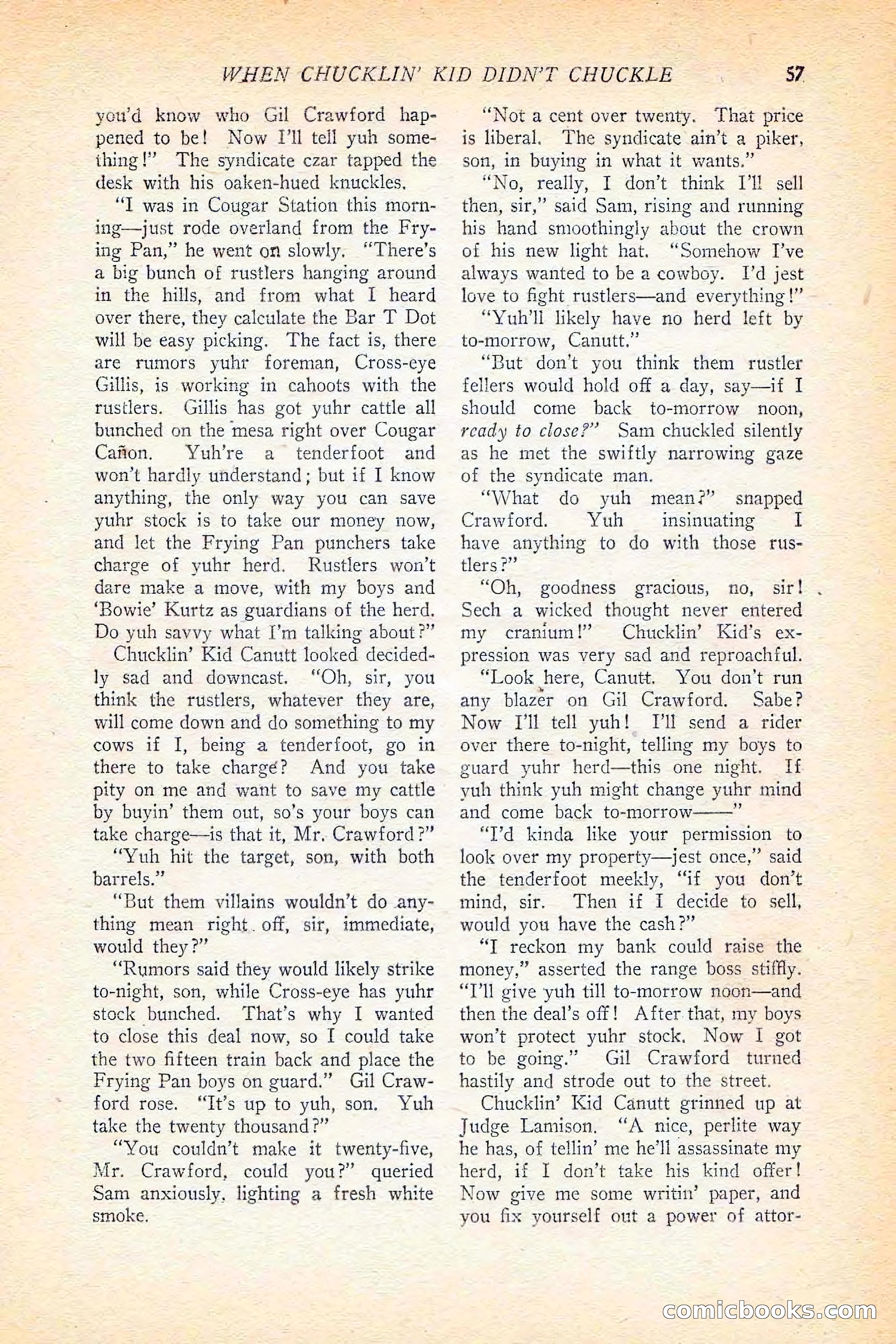 Western Story Magazine, June 5, 1926 — page 75 of 172