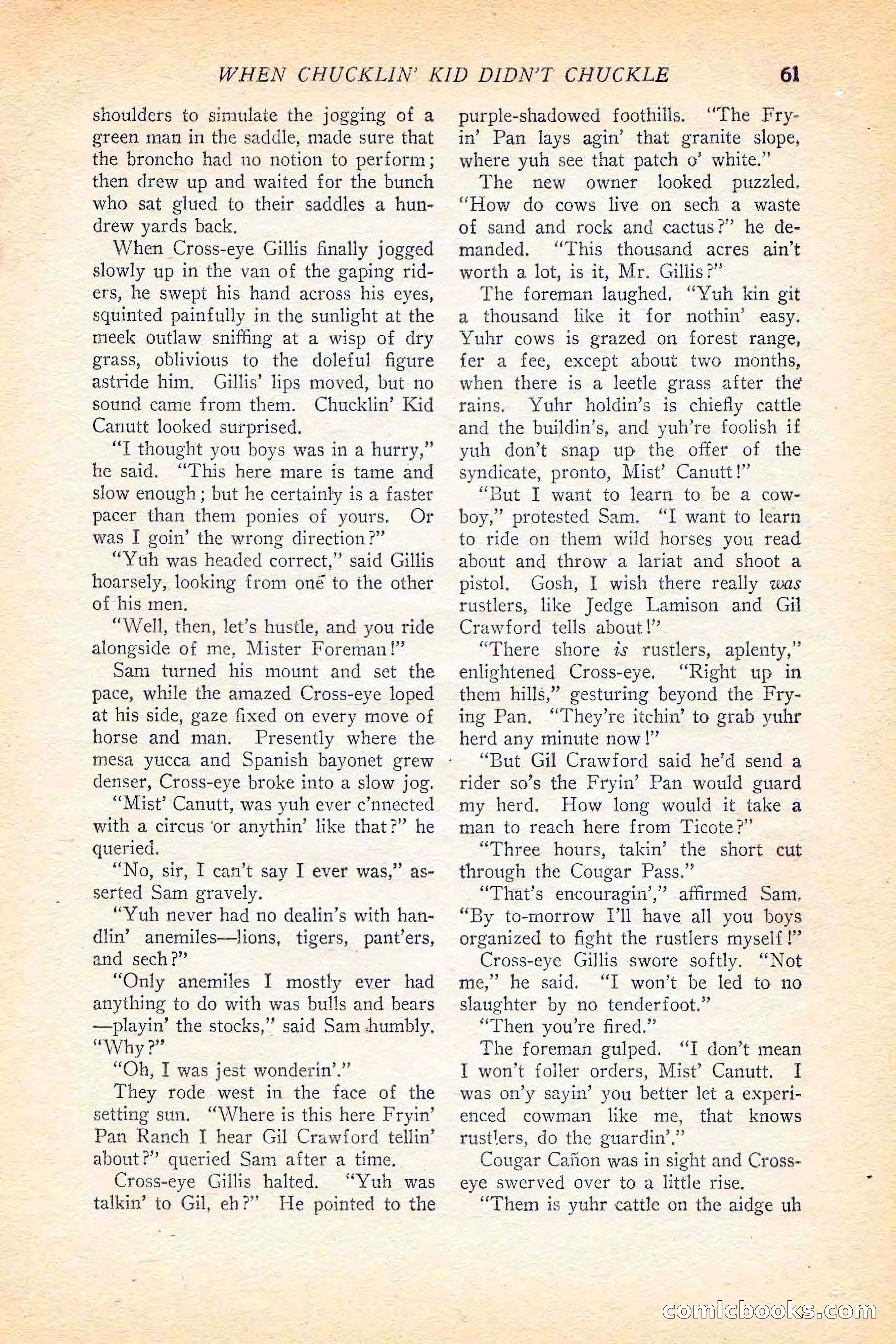 Western Story Magazine, June 5, 1926 — page 79 of 172
