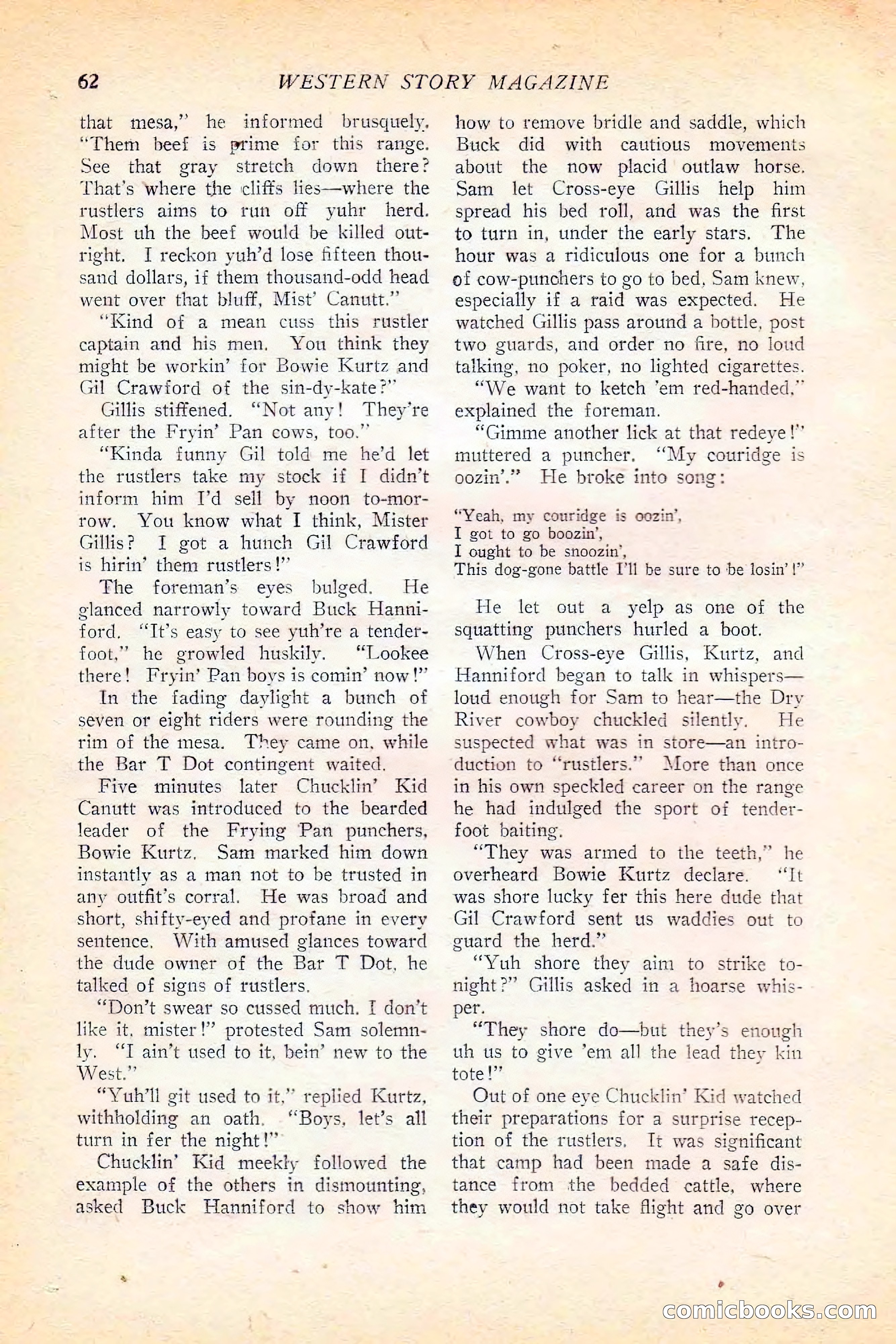 Western Story Magazine, June 5, 1926 — page 80 of 172