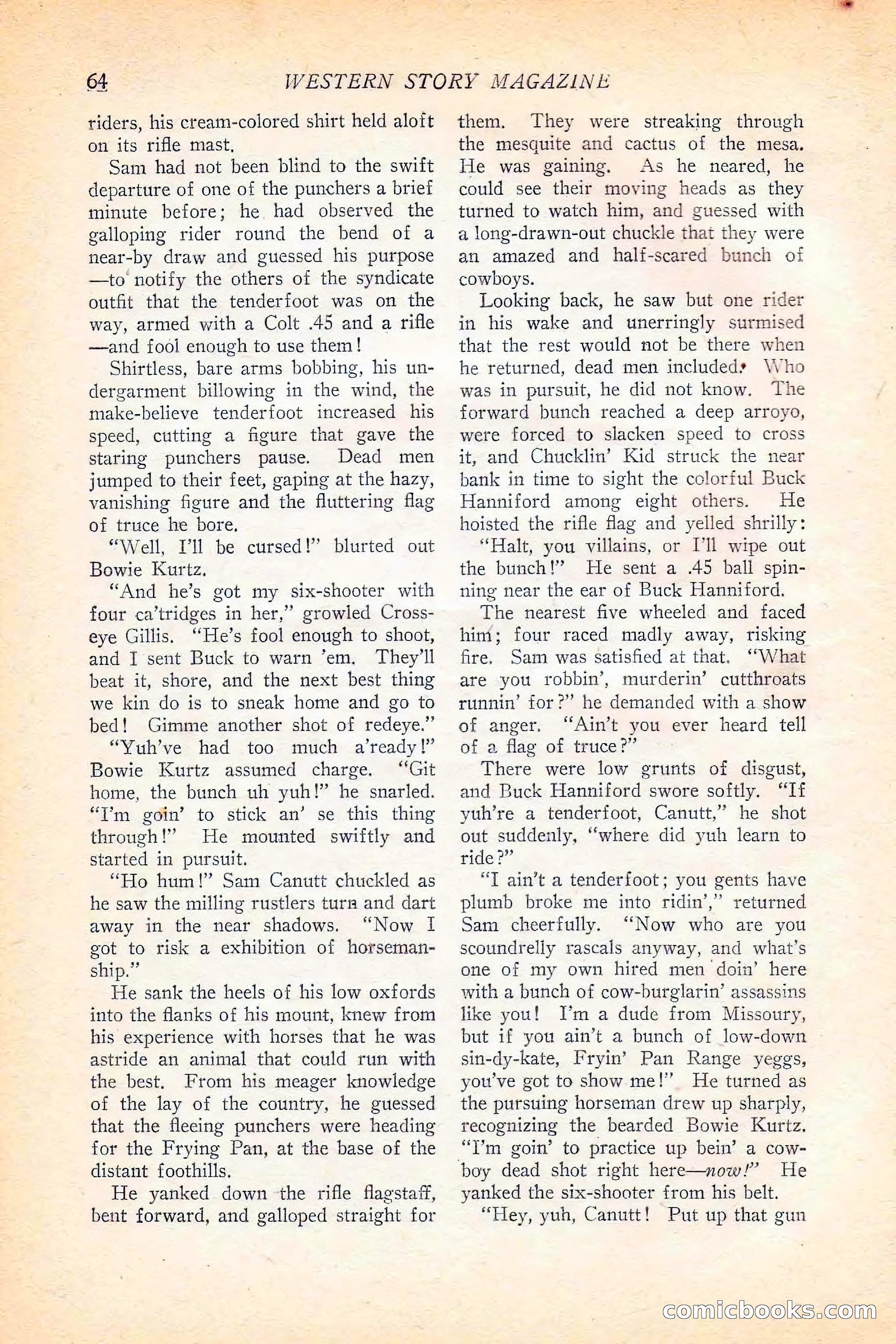Western Story Magazine, June 5, 1926 — page 82 of 172