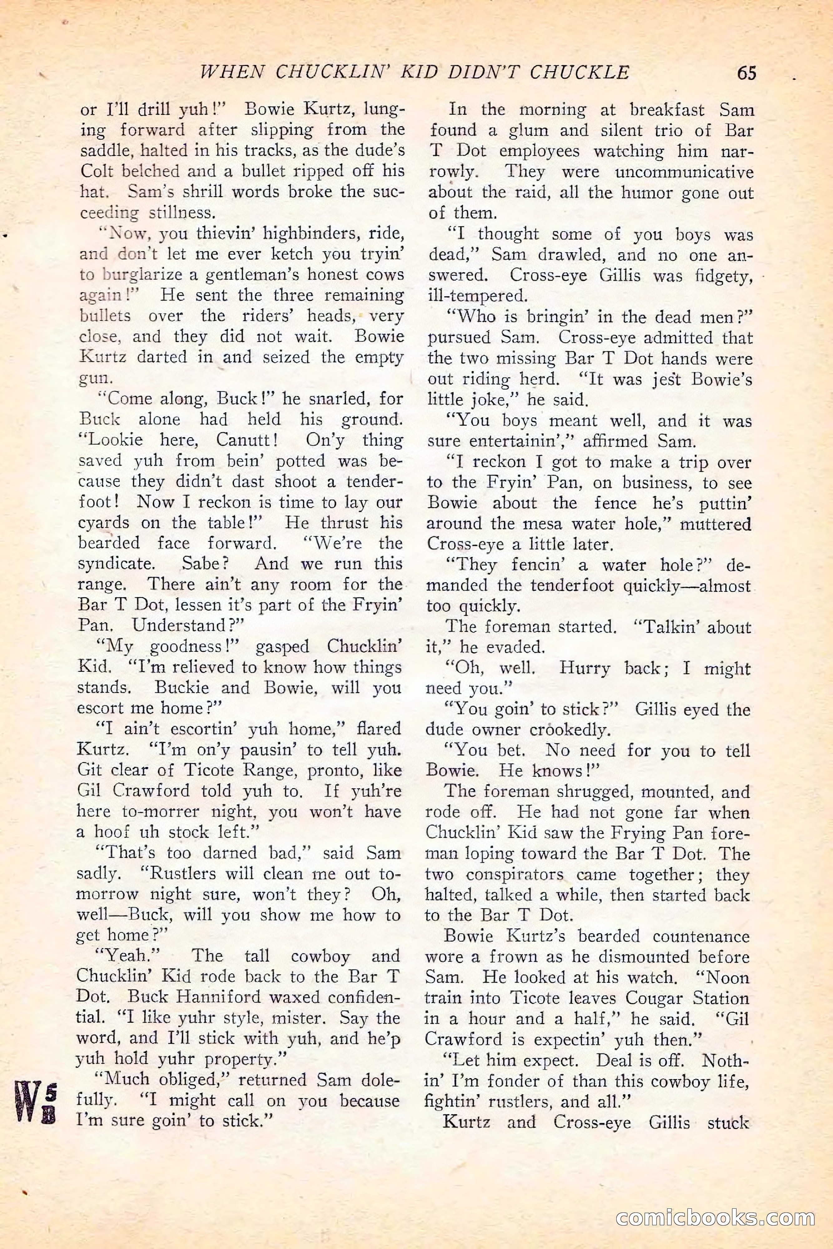 Western Story Magazine, June 5, 1926 — page 83 of 172