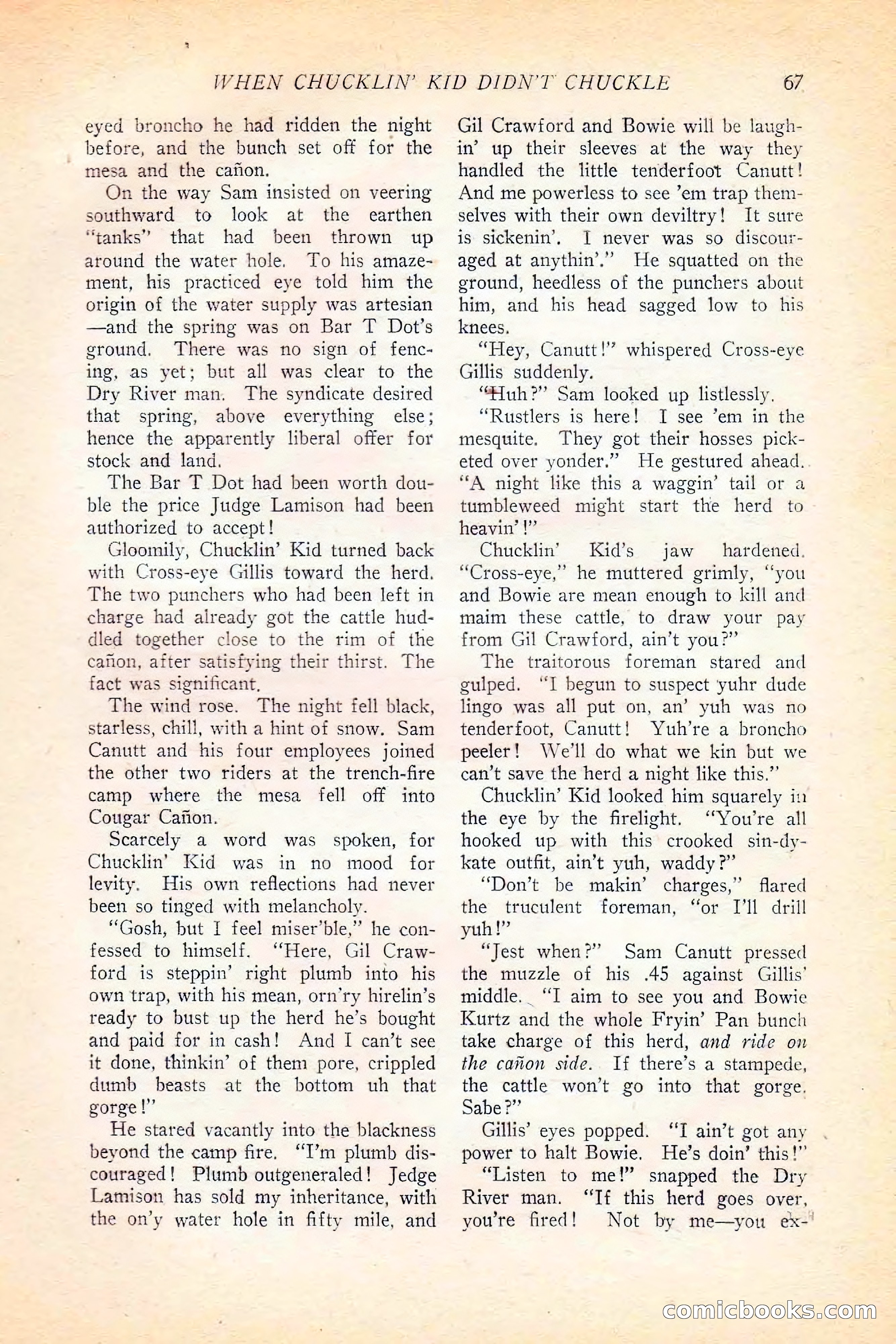 Western Story Magazine, June 5, 1926 — page 85 of 172