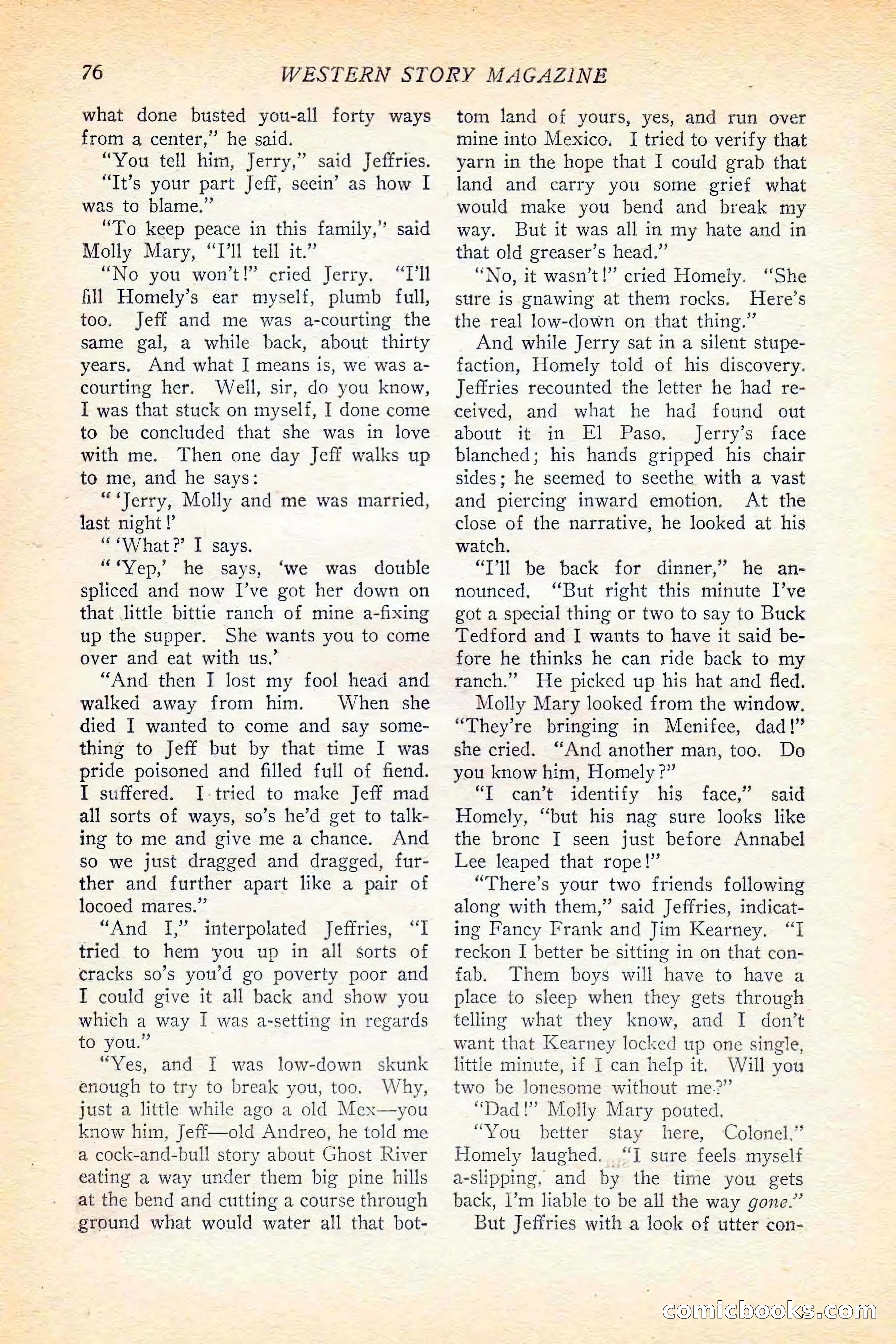 Western Story Magazine, June 5, 1926 — page 94 of 172