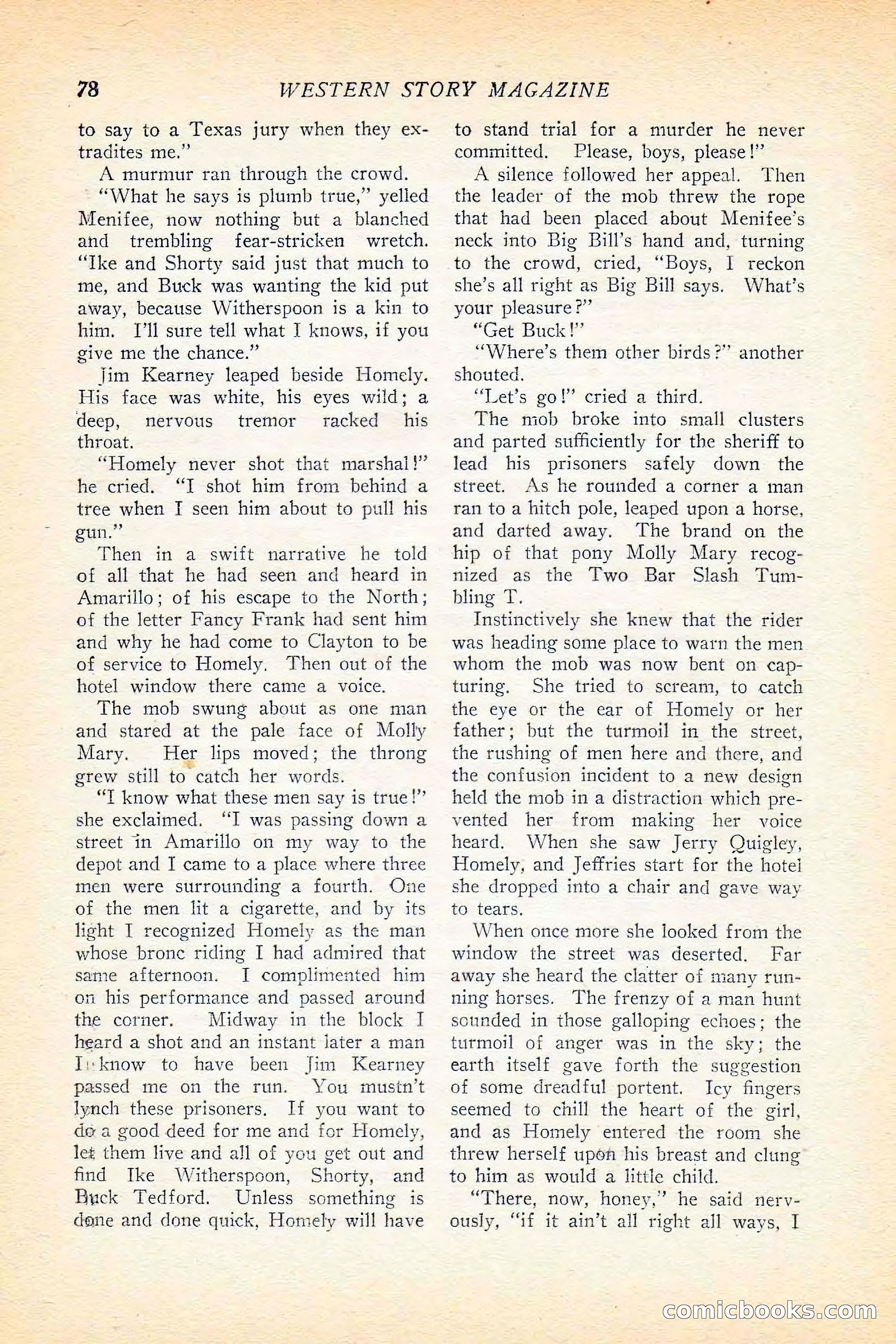 Western Story Magazine, June 5, 1926 — page 96 of 172