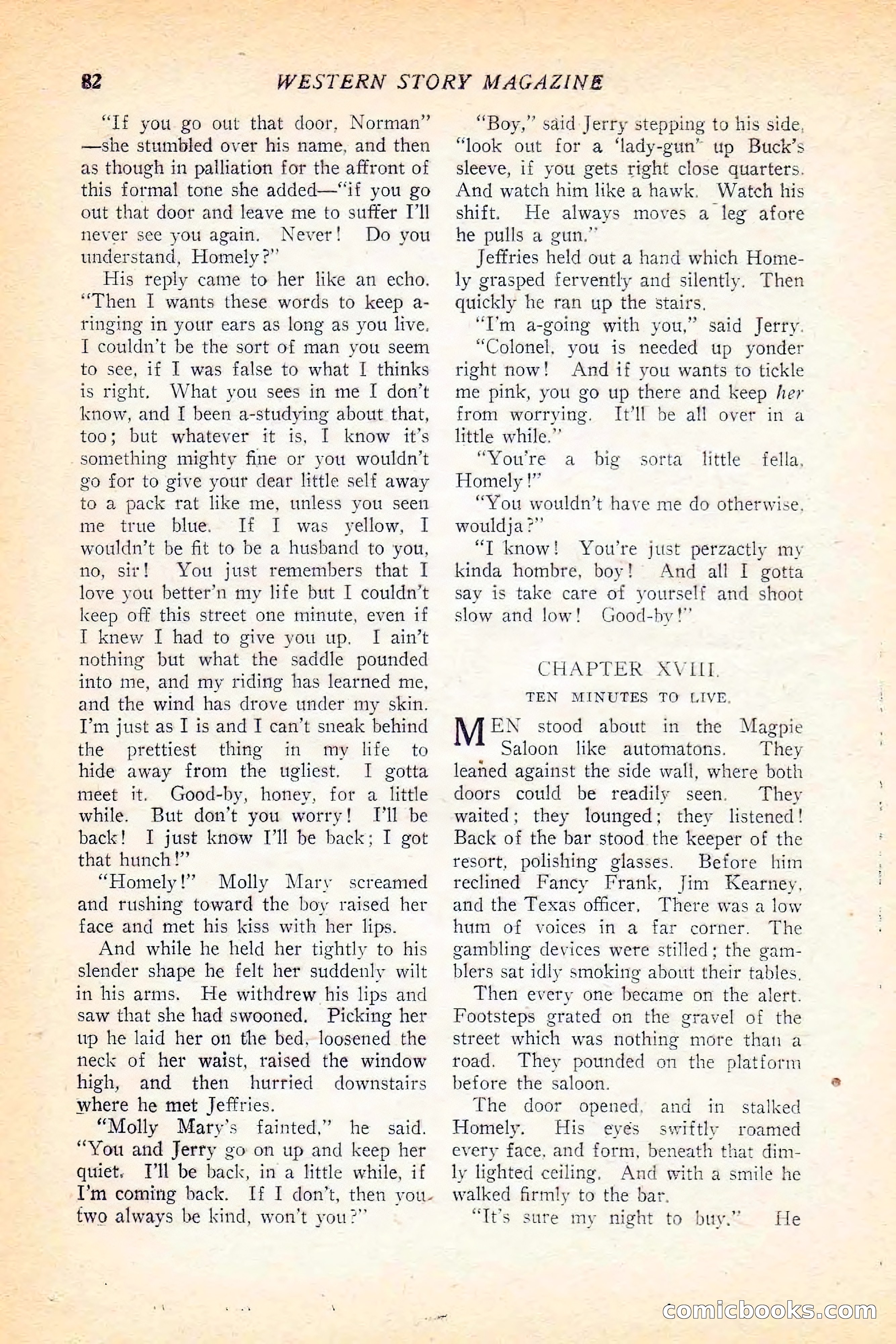 Western Story Magazine, June 5, 1926 — page 100 of 172