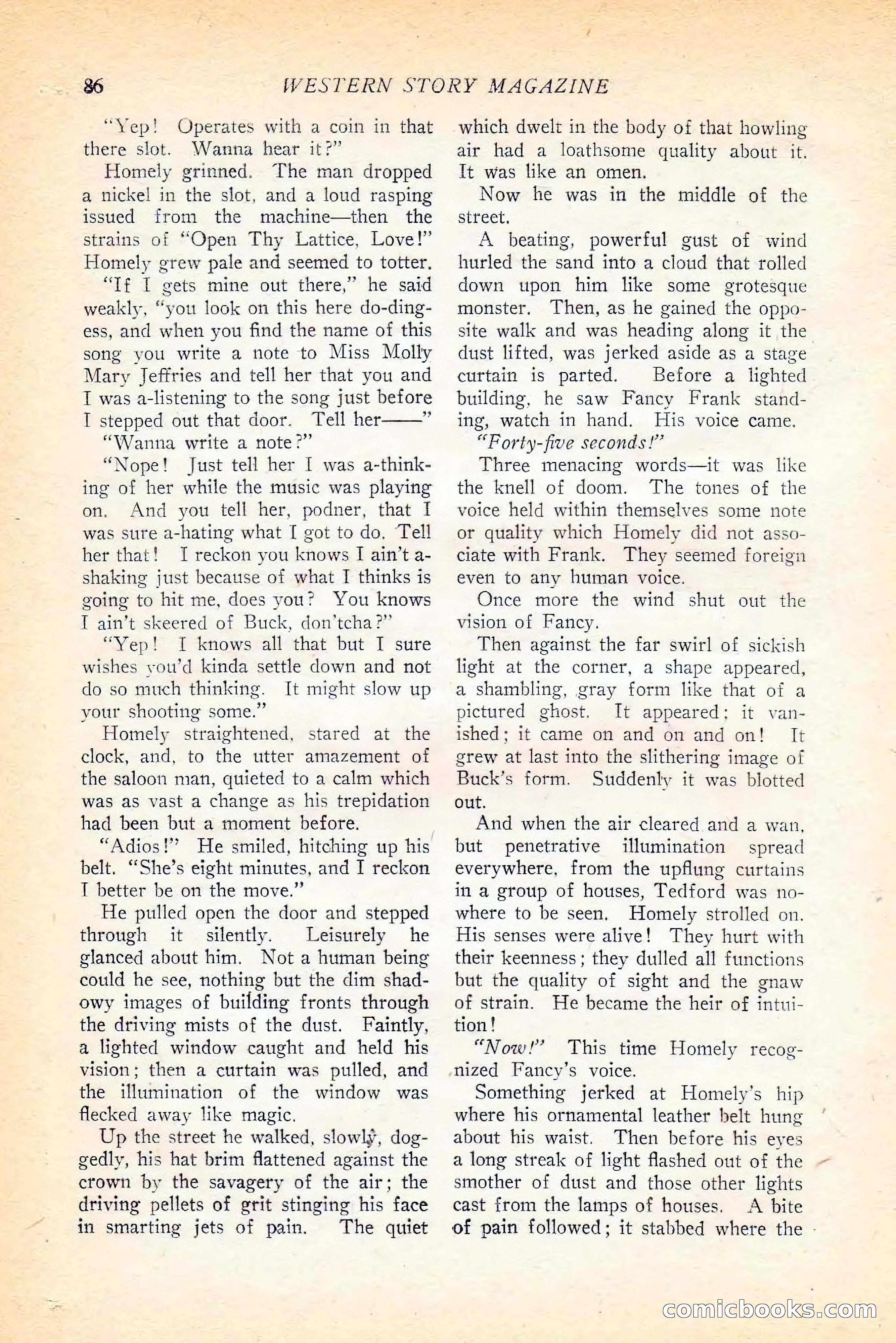 Western Story Magazine, June 5, 1926 — page 104 of 172