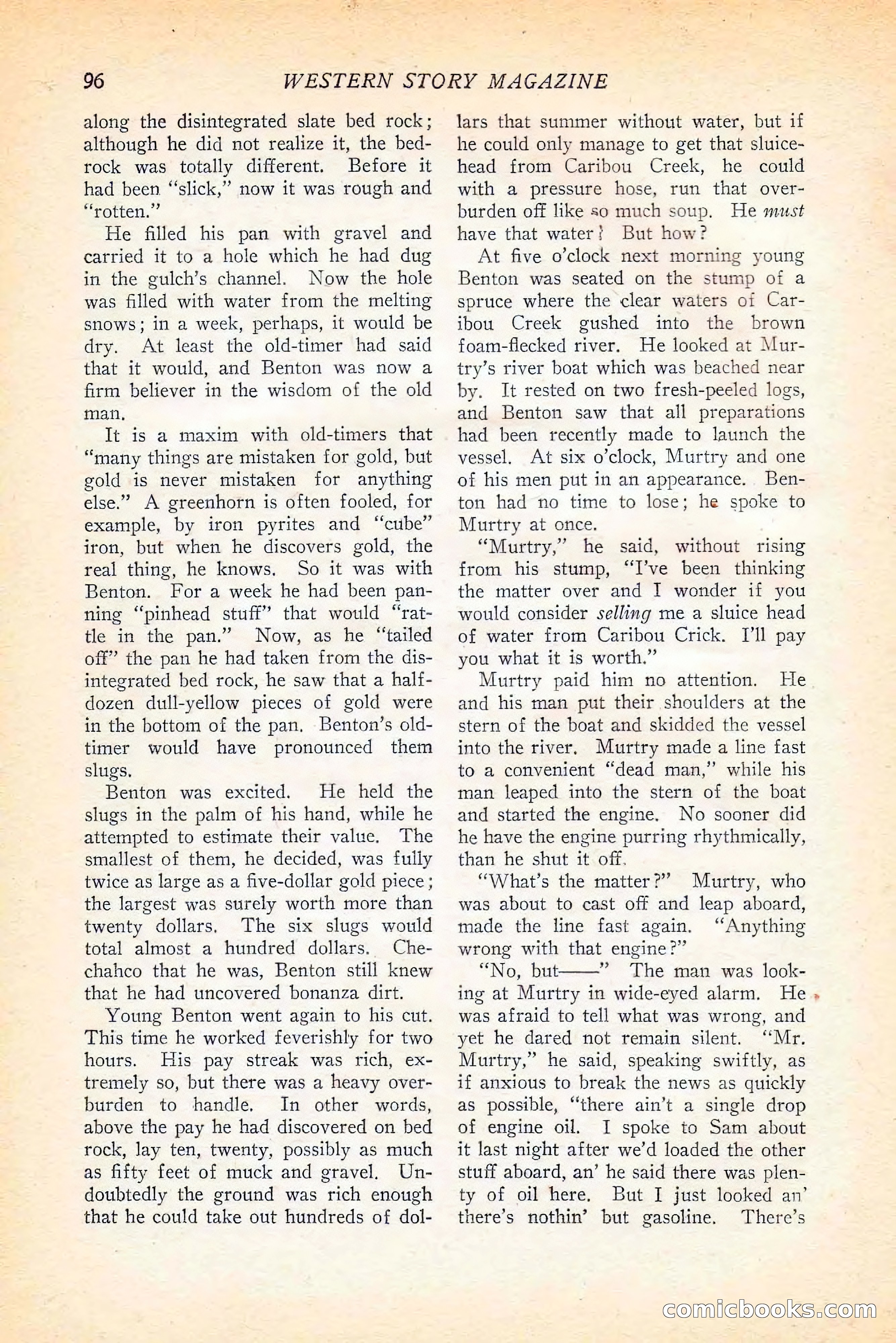 Western Story Magazine, June 5, 1926 — page 114 of 172