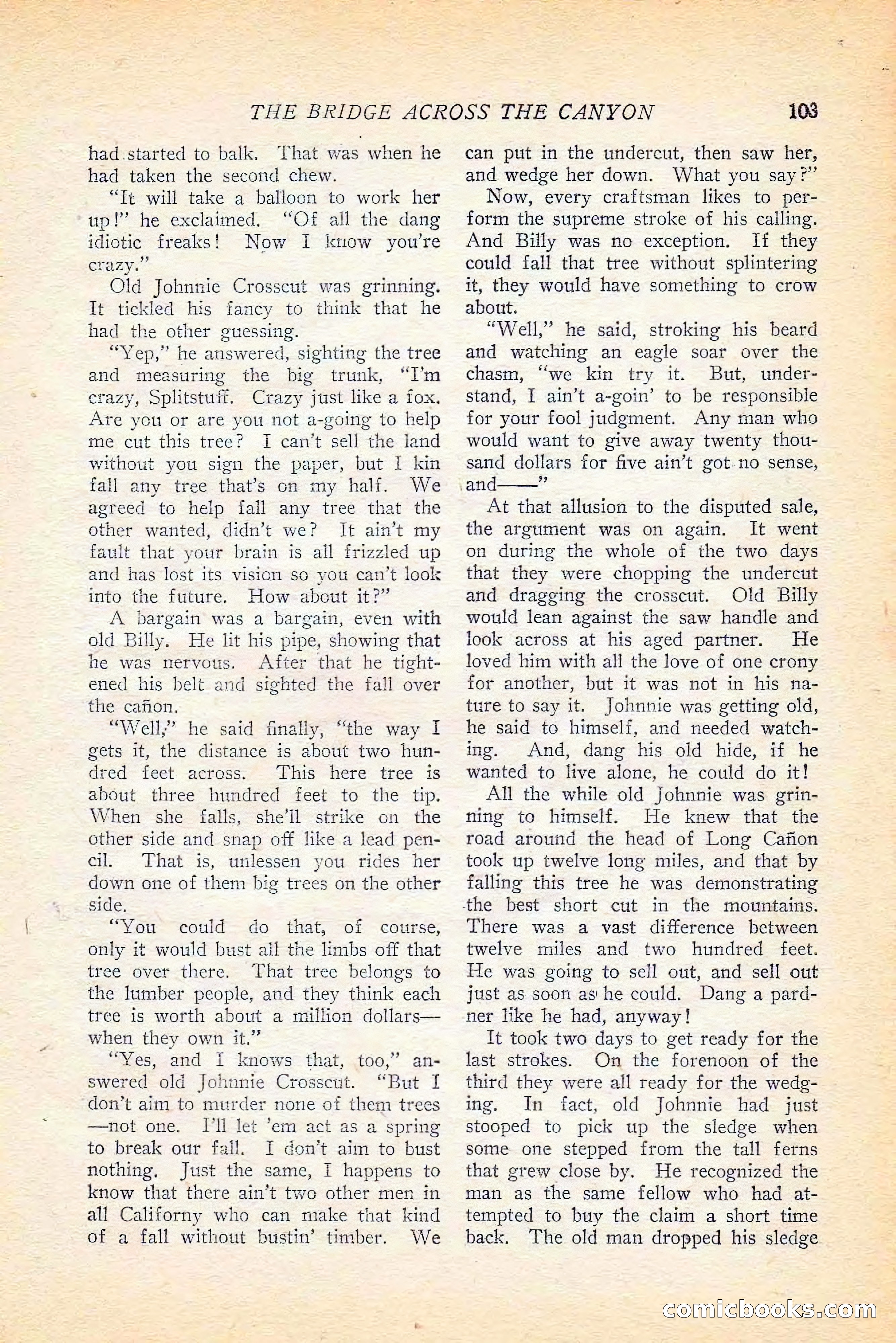 Western Story Magazine, June 5, 1926 — page 121 of 172